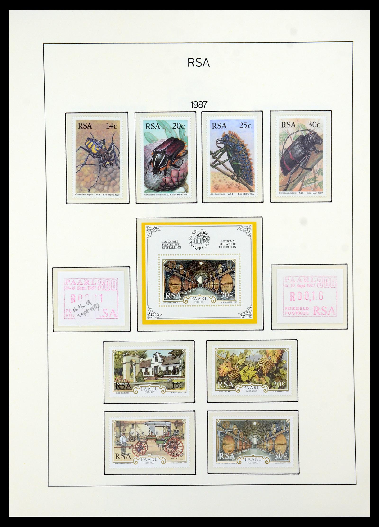 35789 098 - Postzegelverzameling 35789 Zuid Afrika en gebieden 1855-1999.