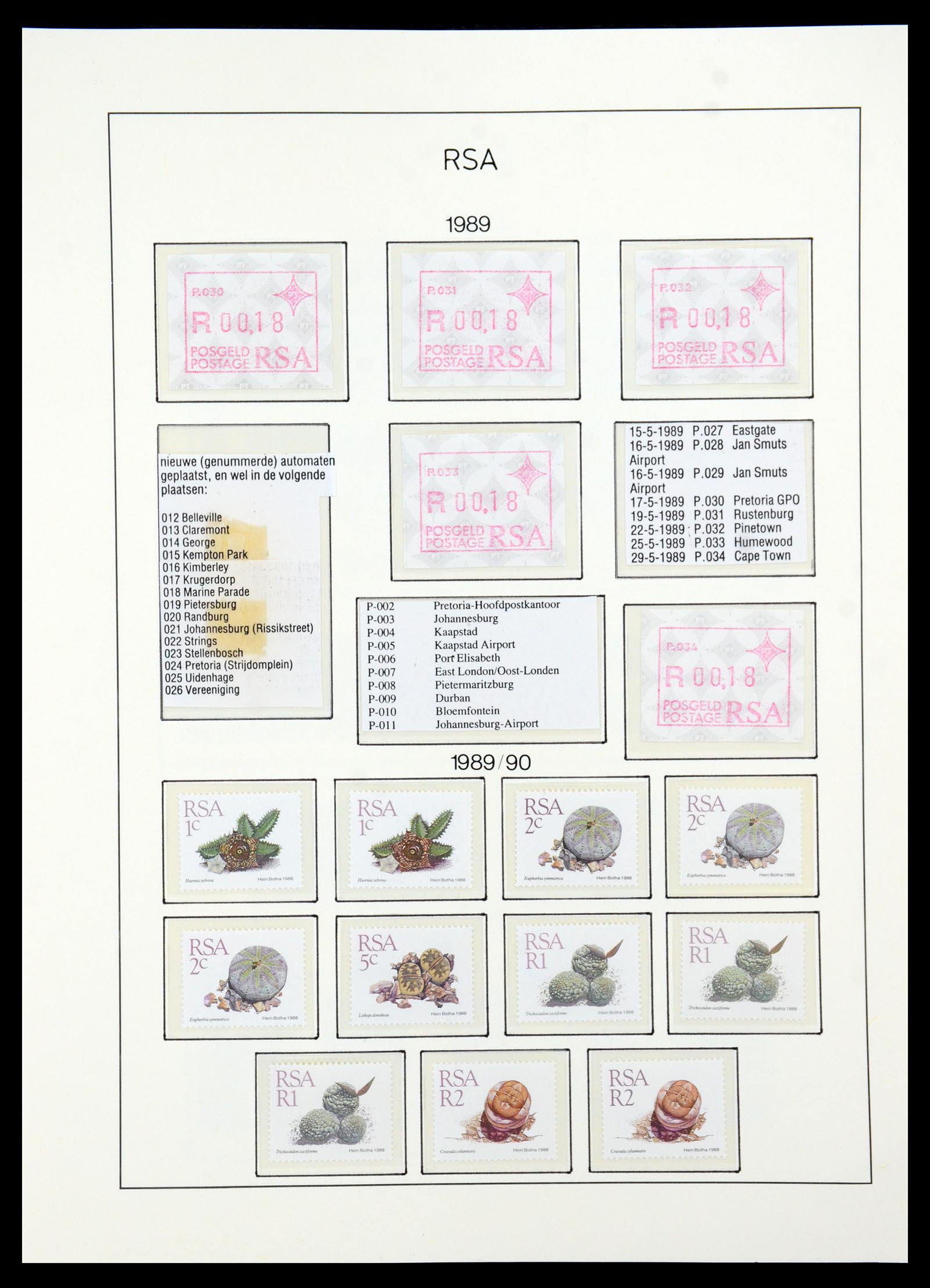 35789 112 - Postzegelverzameling 35789 Zuid Afrika en gebieden 1855-1999.