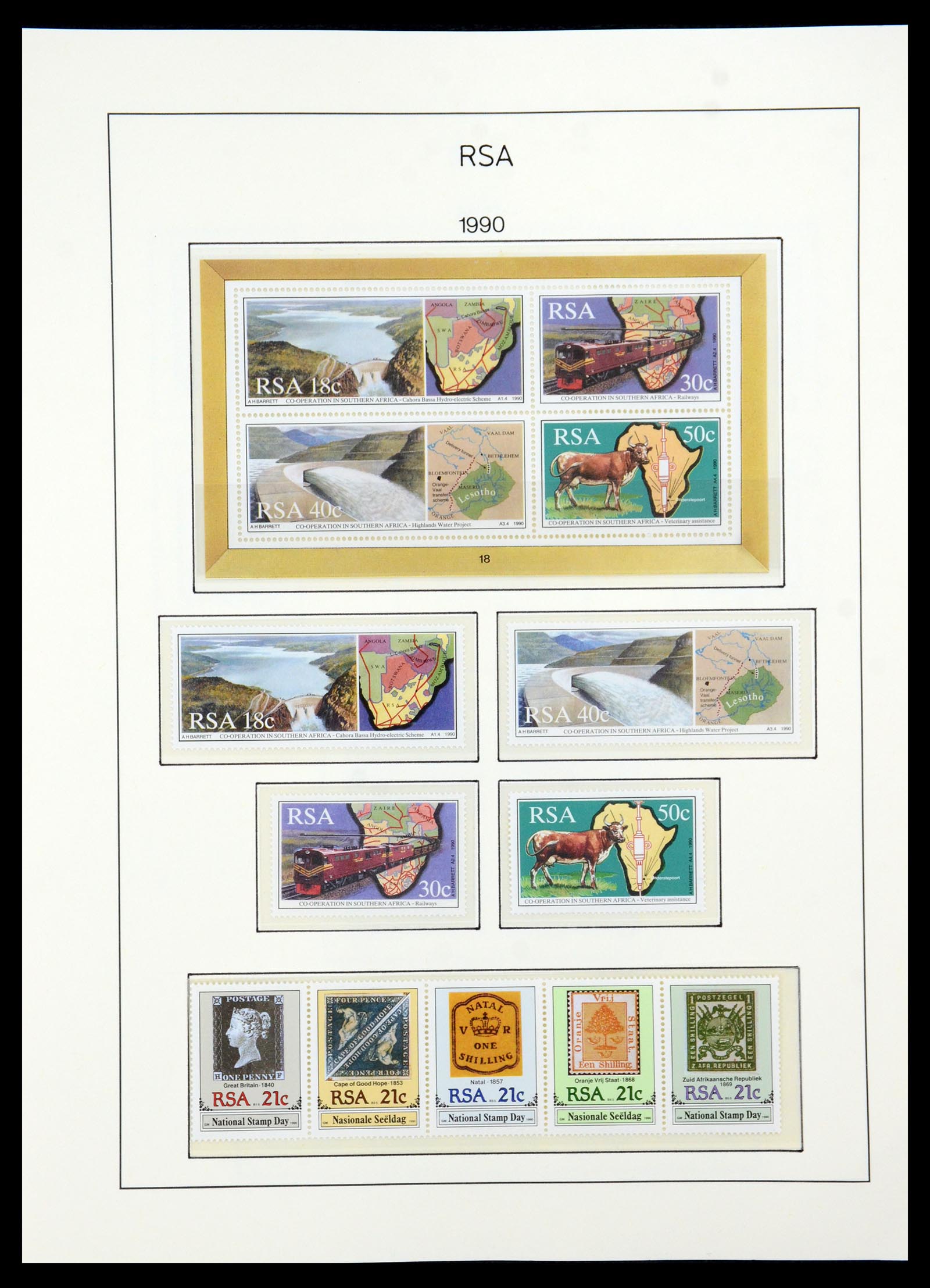 35789 113 - Postzegelverzameling 35789 Zuid Afrika en gebieden 1855-1999.