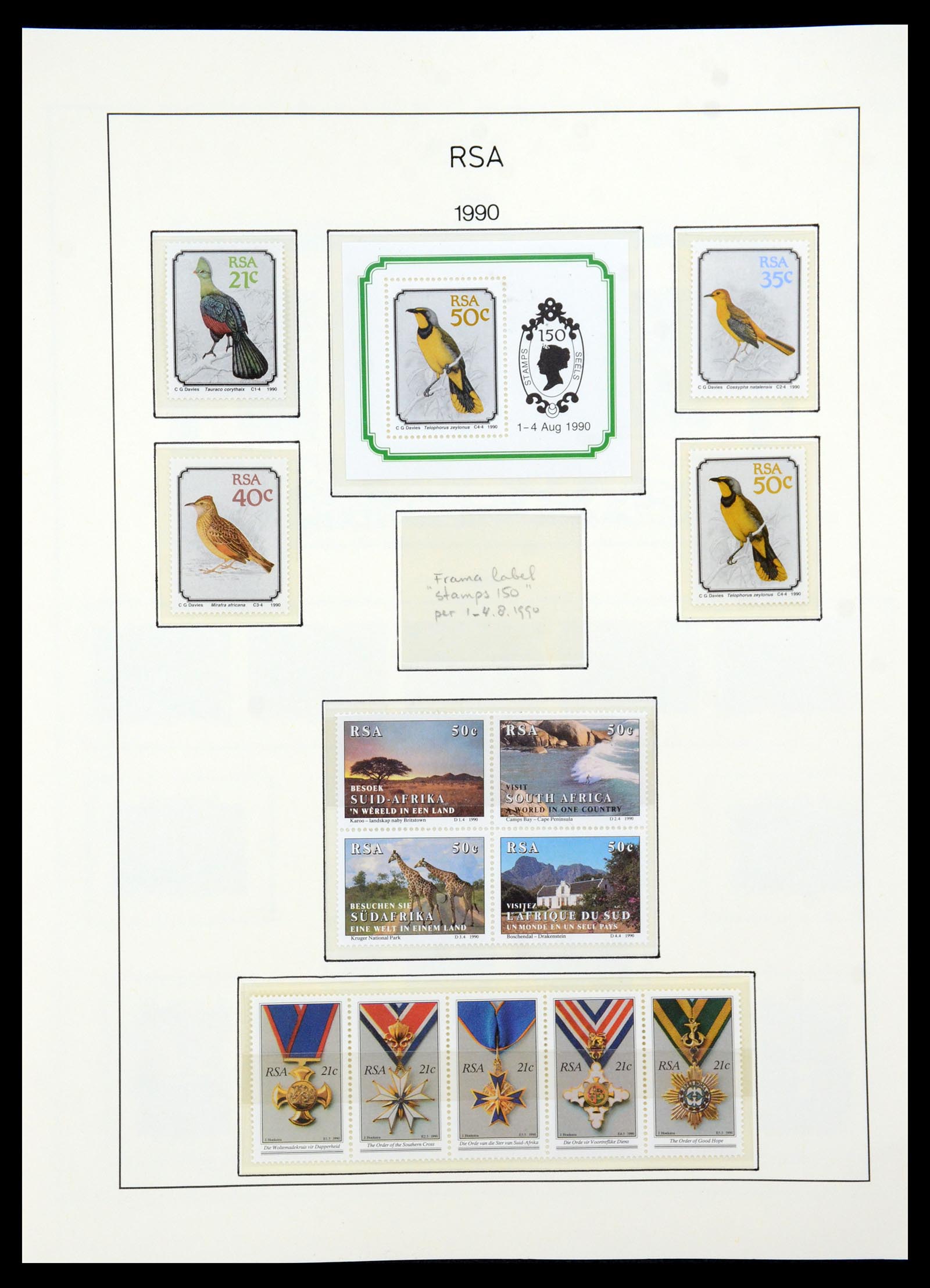 35789 114 - Postzegelverzameling 35789 Zuid Afrika en gebieden 1855-1999.