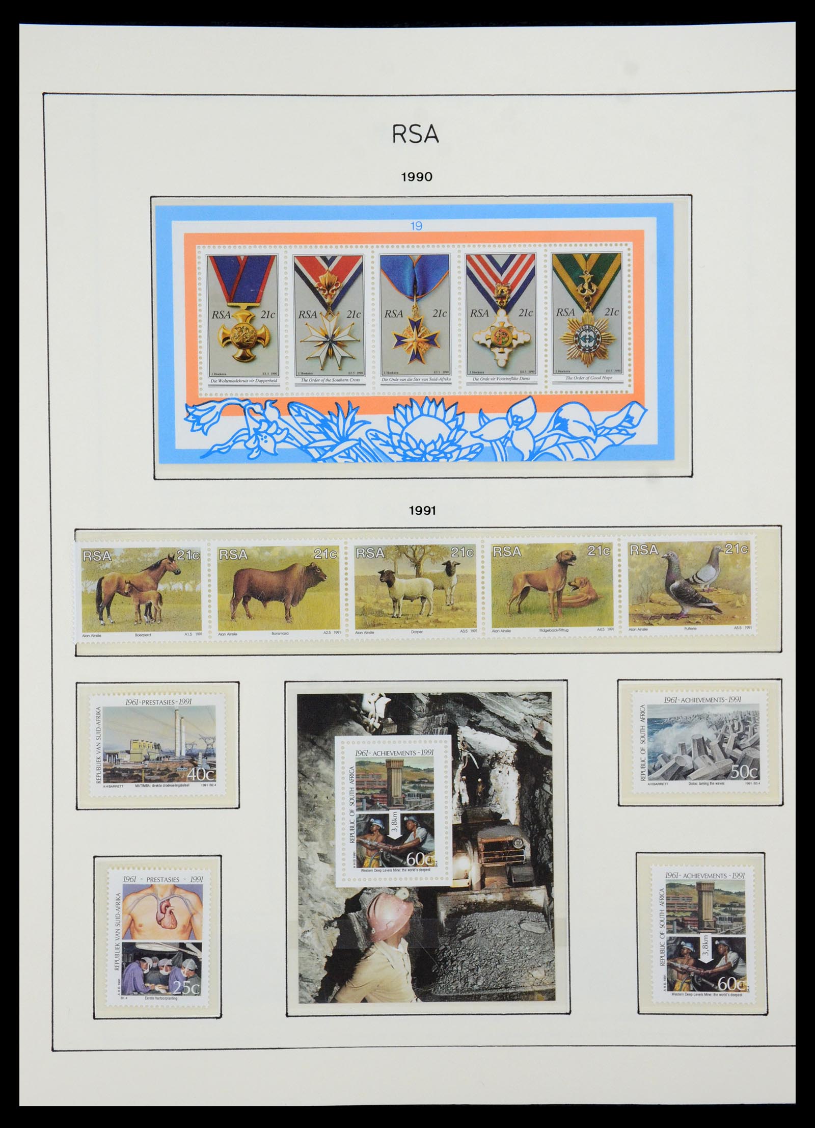 35789 115 - Postzegelverzameling 35789 Zuid Afrika en gebieden 1855-1999.
