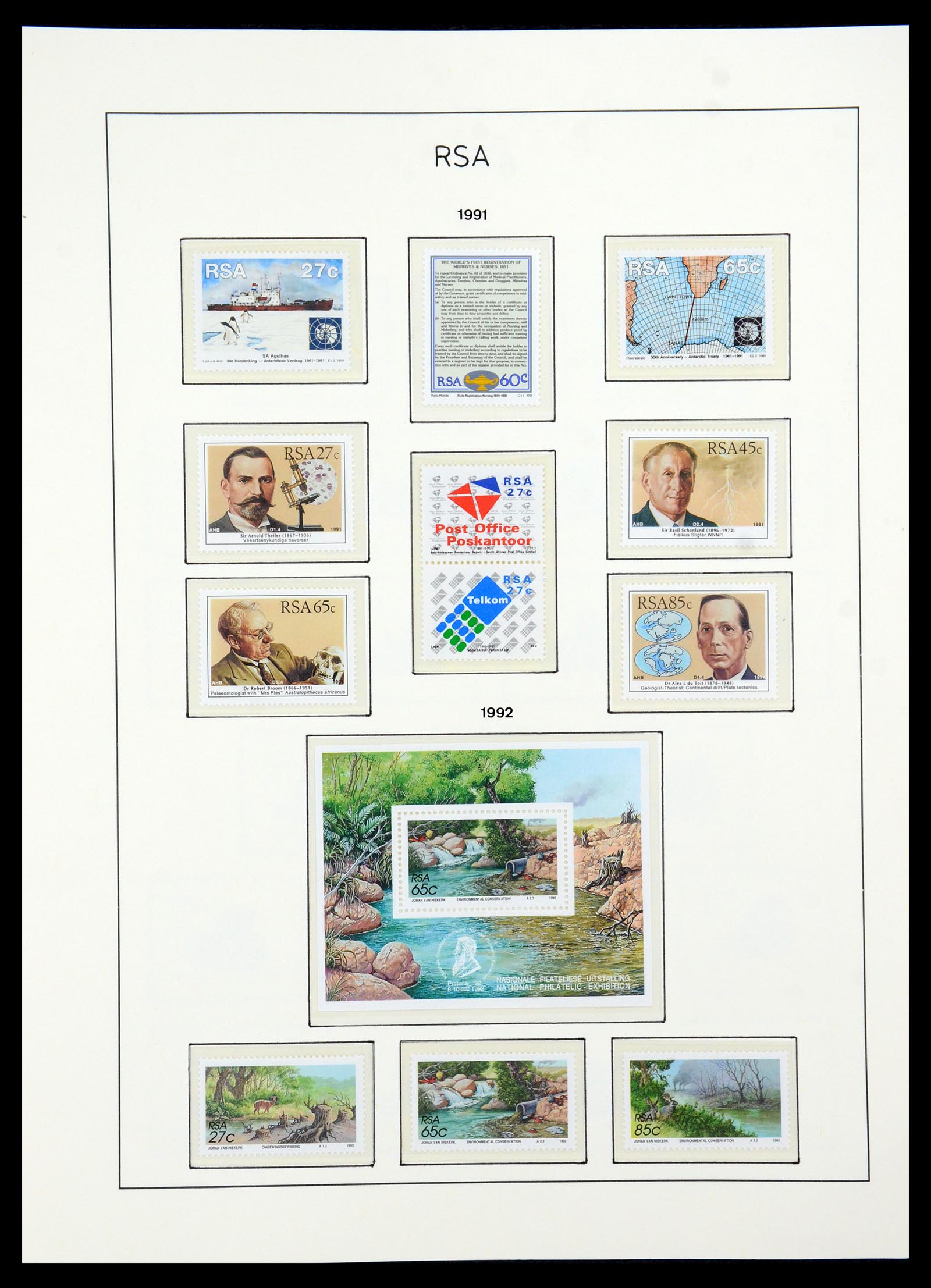 35789 116 - Postzegelverzameling 35789 Zuid Afrika en gebieden 1855-1999.