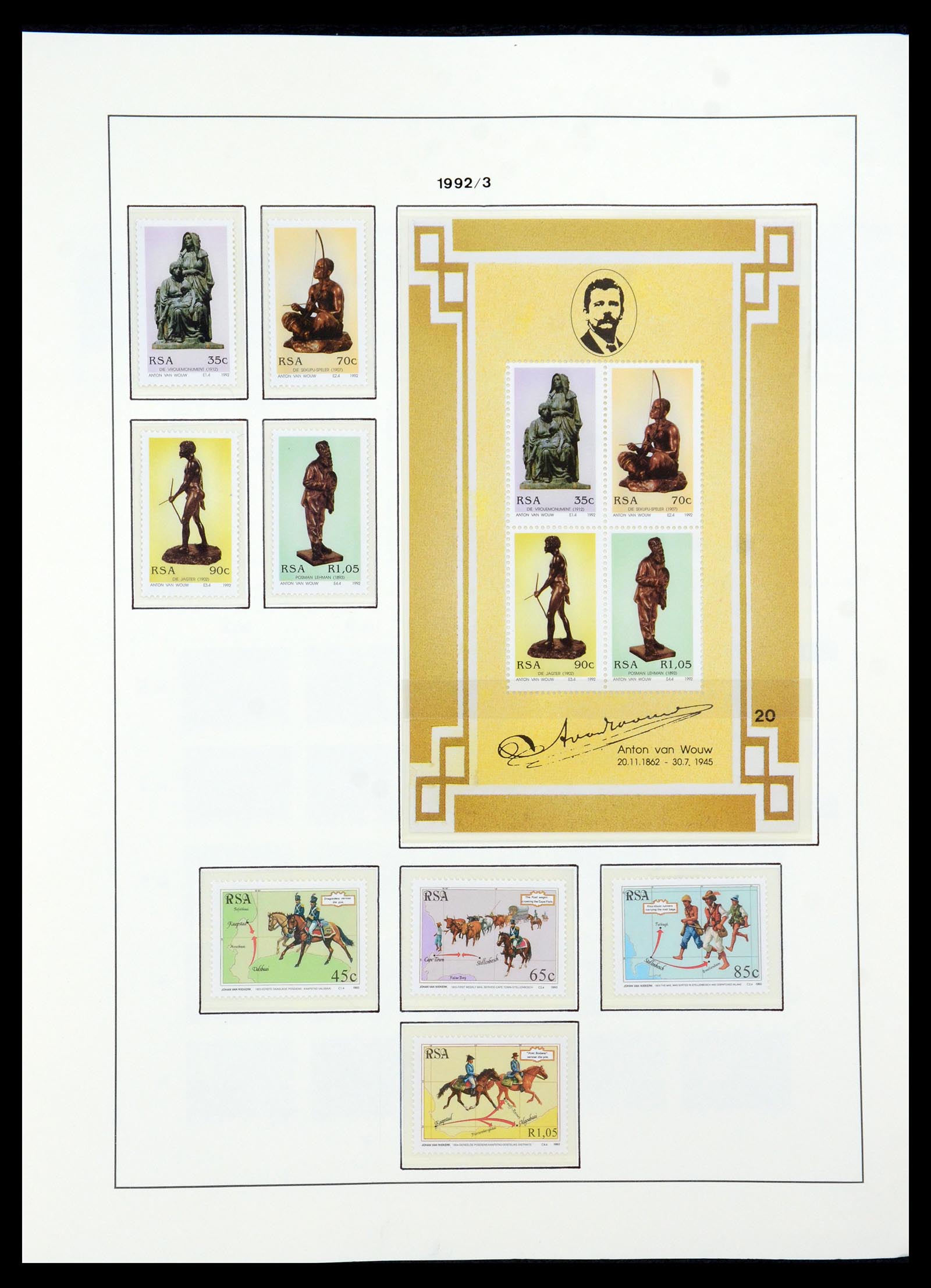 35789 122 - Postzegelverzameling 35789 Zuid Afrika en gebieden 1855-1999.