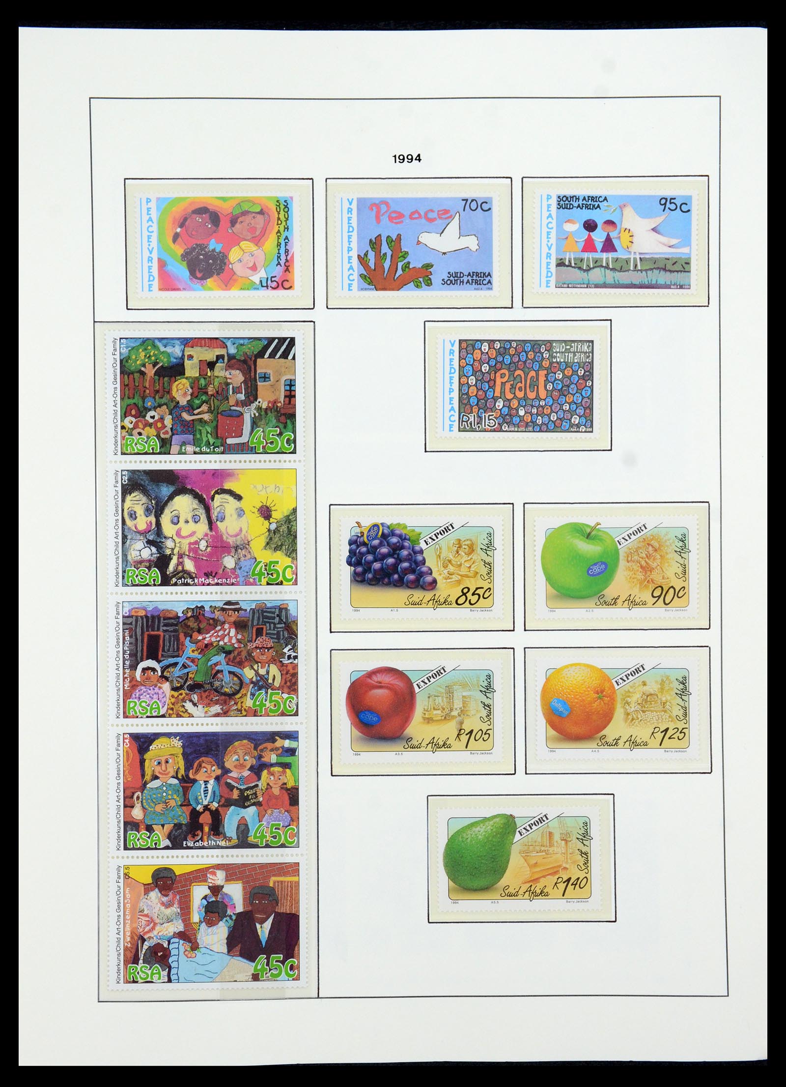 35789 125 - Postzegelverzameling 35789 Zuid Afrika en gebieden 1855-1999.