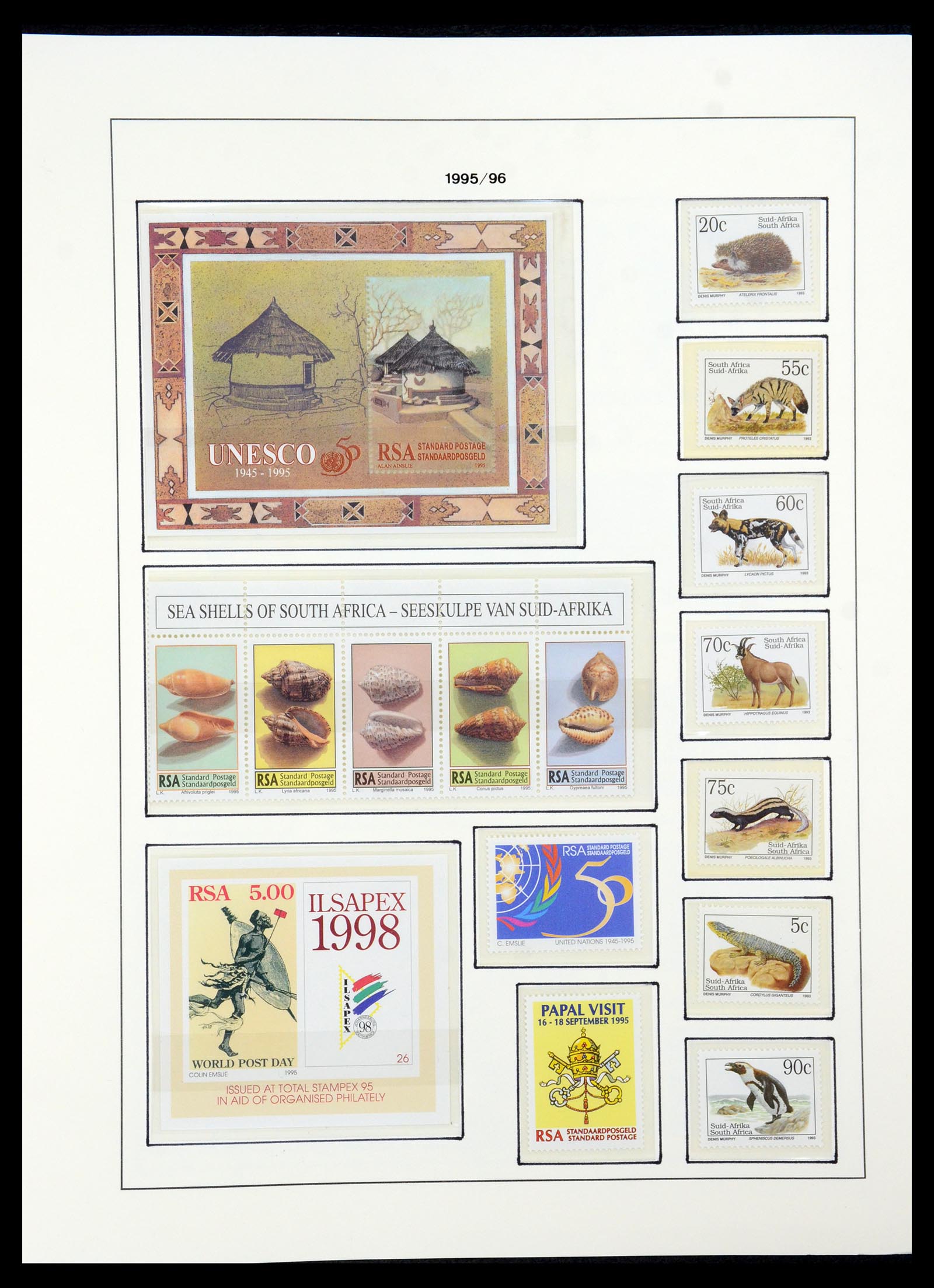 35789 130 - Postzegelverzameling 35789 Zuid Afrika en gebieden 1855-1999.