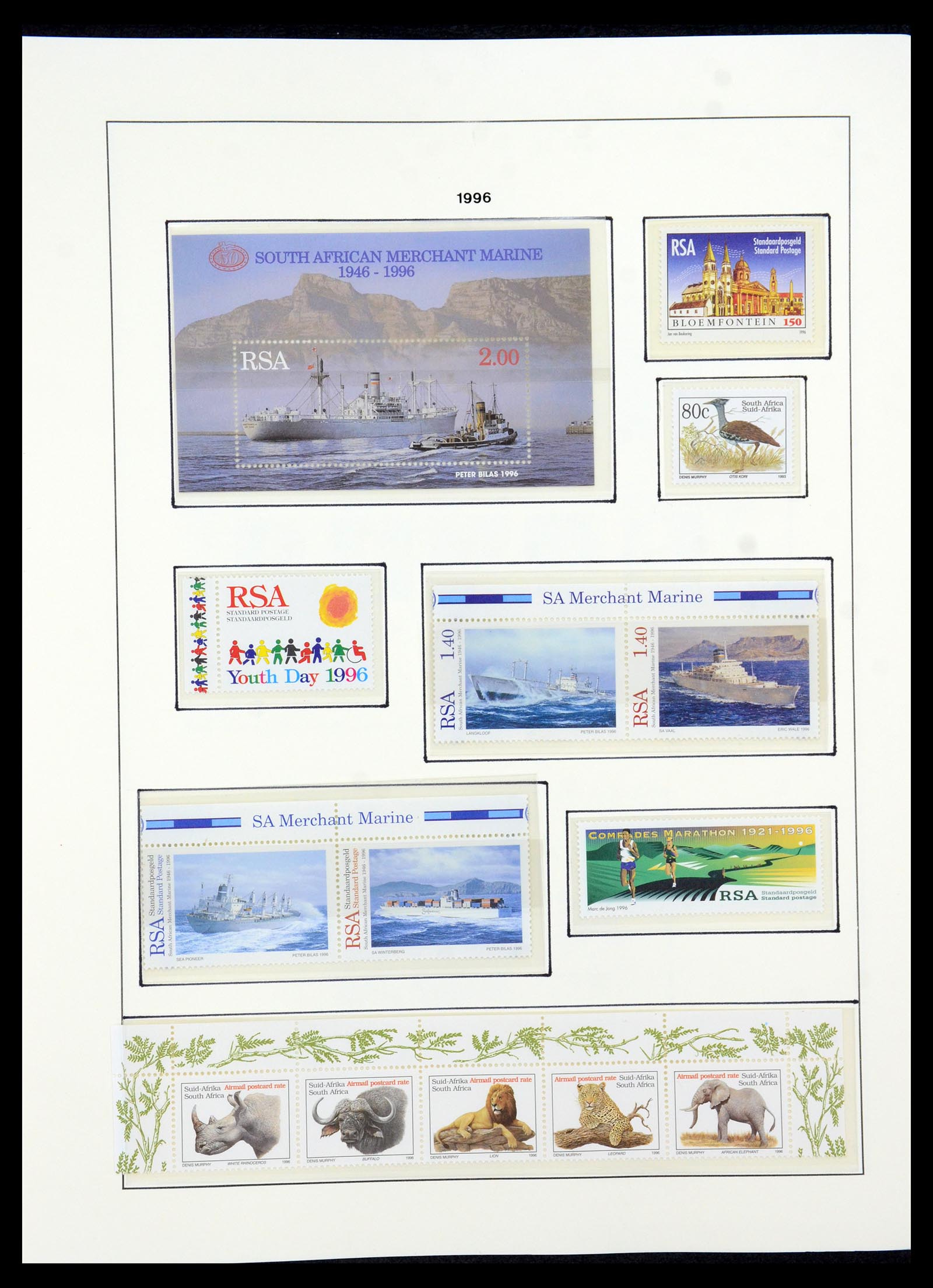 35789 132 - Postzegelverzameling 35789 Zuid Afrika en gebieden 1855-1999.