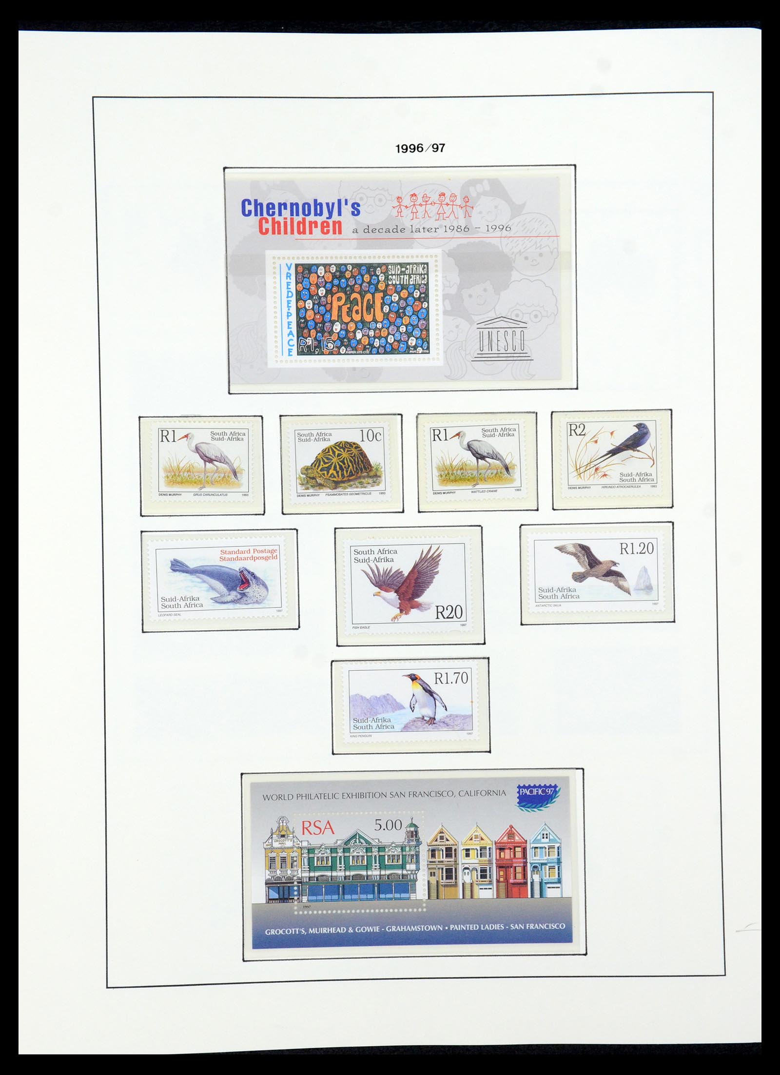 35789 136 - Postzegelverzameling 35789 Zuid Afrika en gebieden 1855-1999.