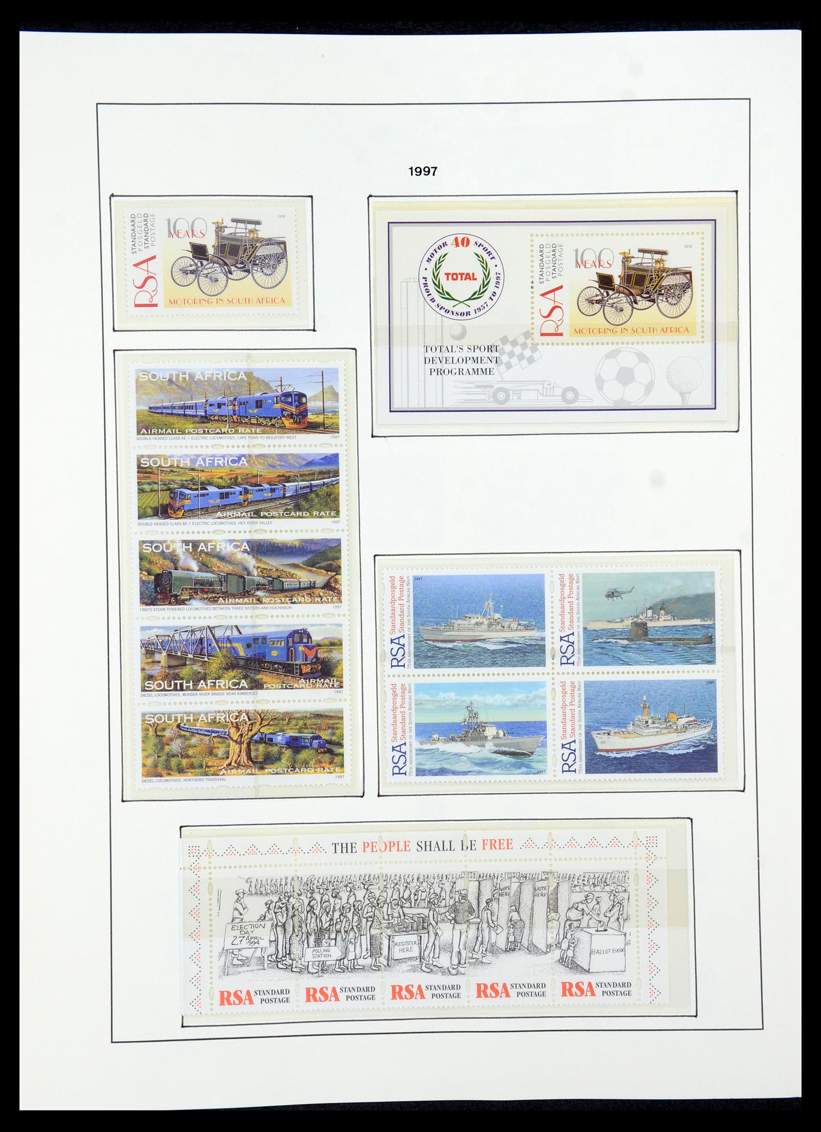 35789 137 - Postzegelverzameling 35789 Zuid Afrika en gebieden 1855-1999.