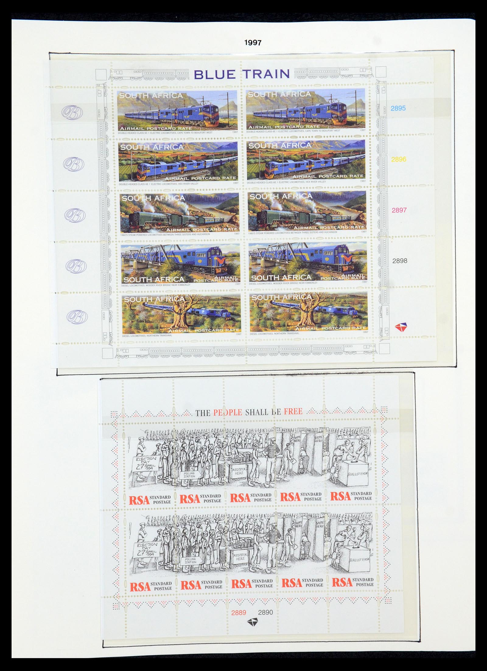 35789 139 - Postzegelverzameling 35789 Zuid Afrika en gebieden 1855-1999.