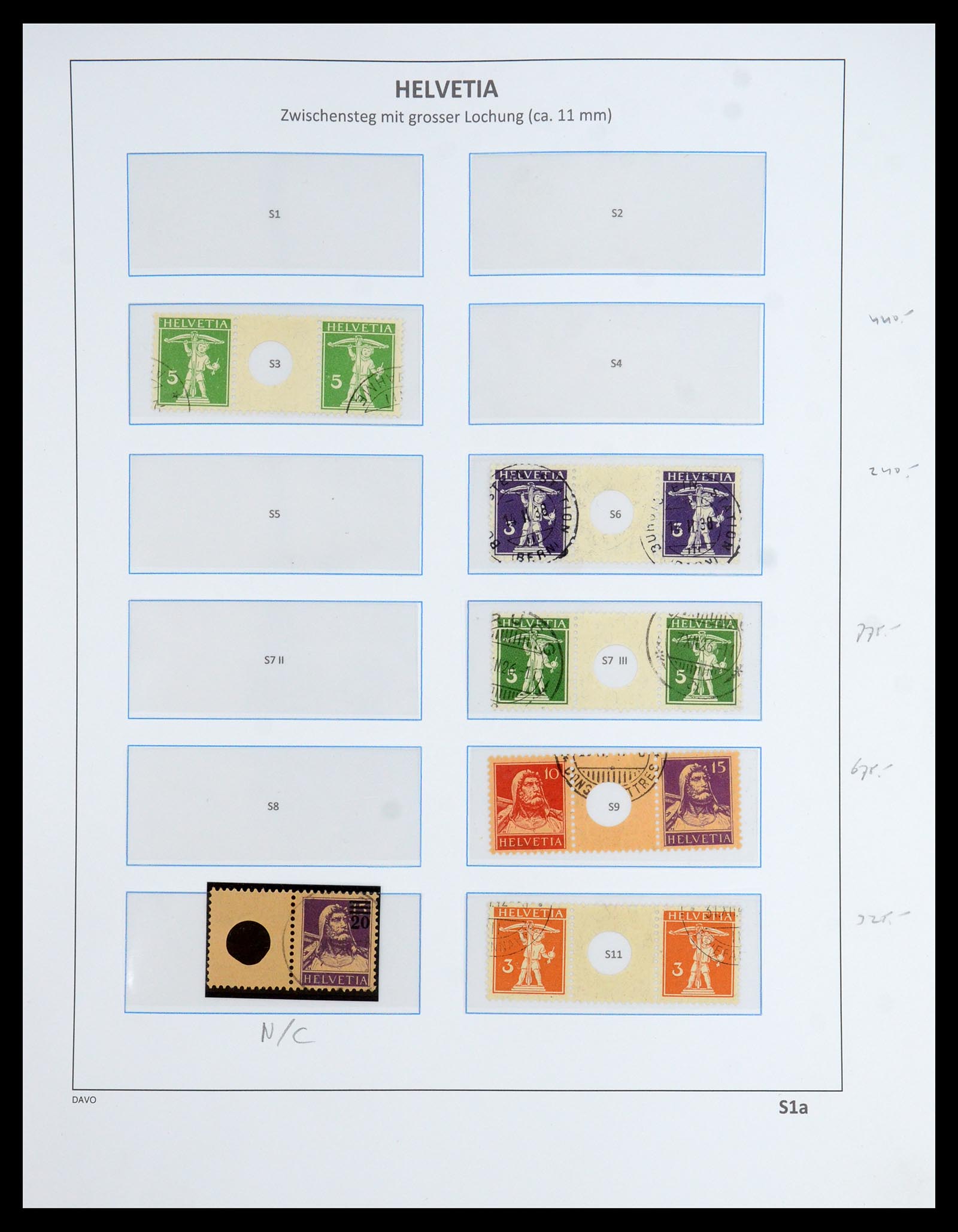 35790 007 - Postzegelverzameling 35790 Zwitserland combinaties 1915-1973.