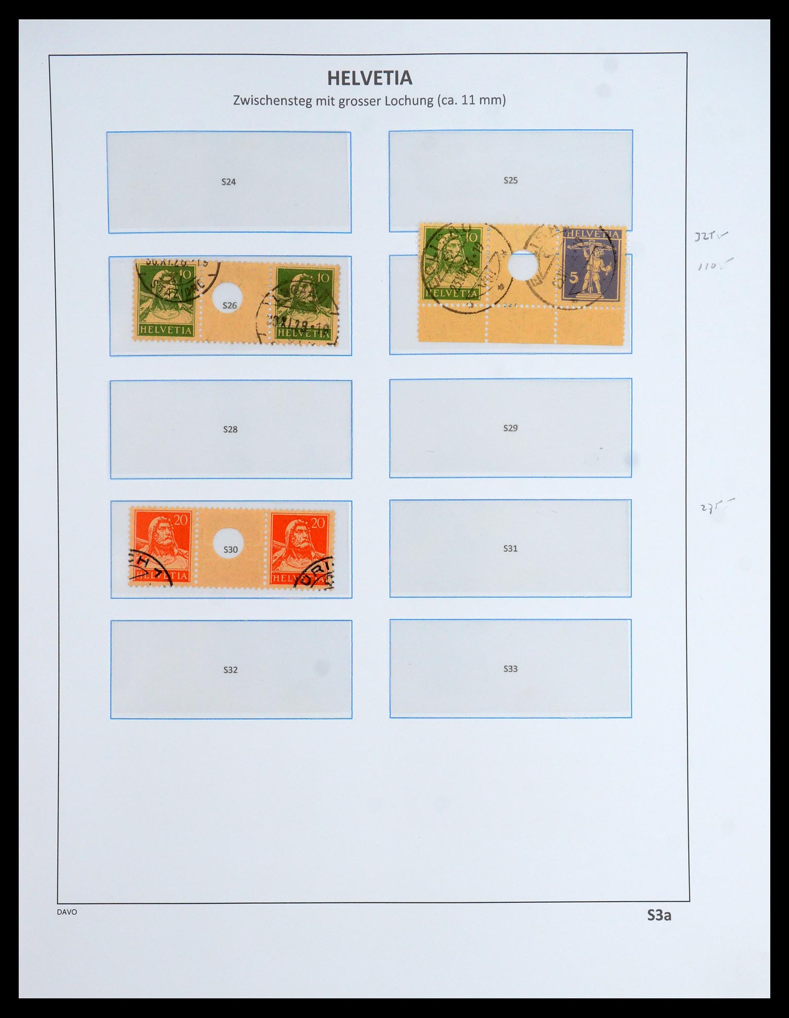 35790 009 - Postzegelverzameling 35790 Zwitserland combinaties 1915-1973.
