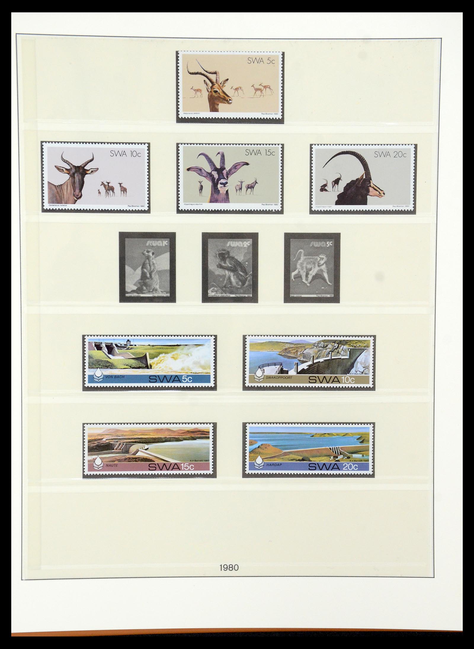 35791 020 - Postzegelverzameling 35791 SWA/Namibië 1961-2003.