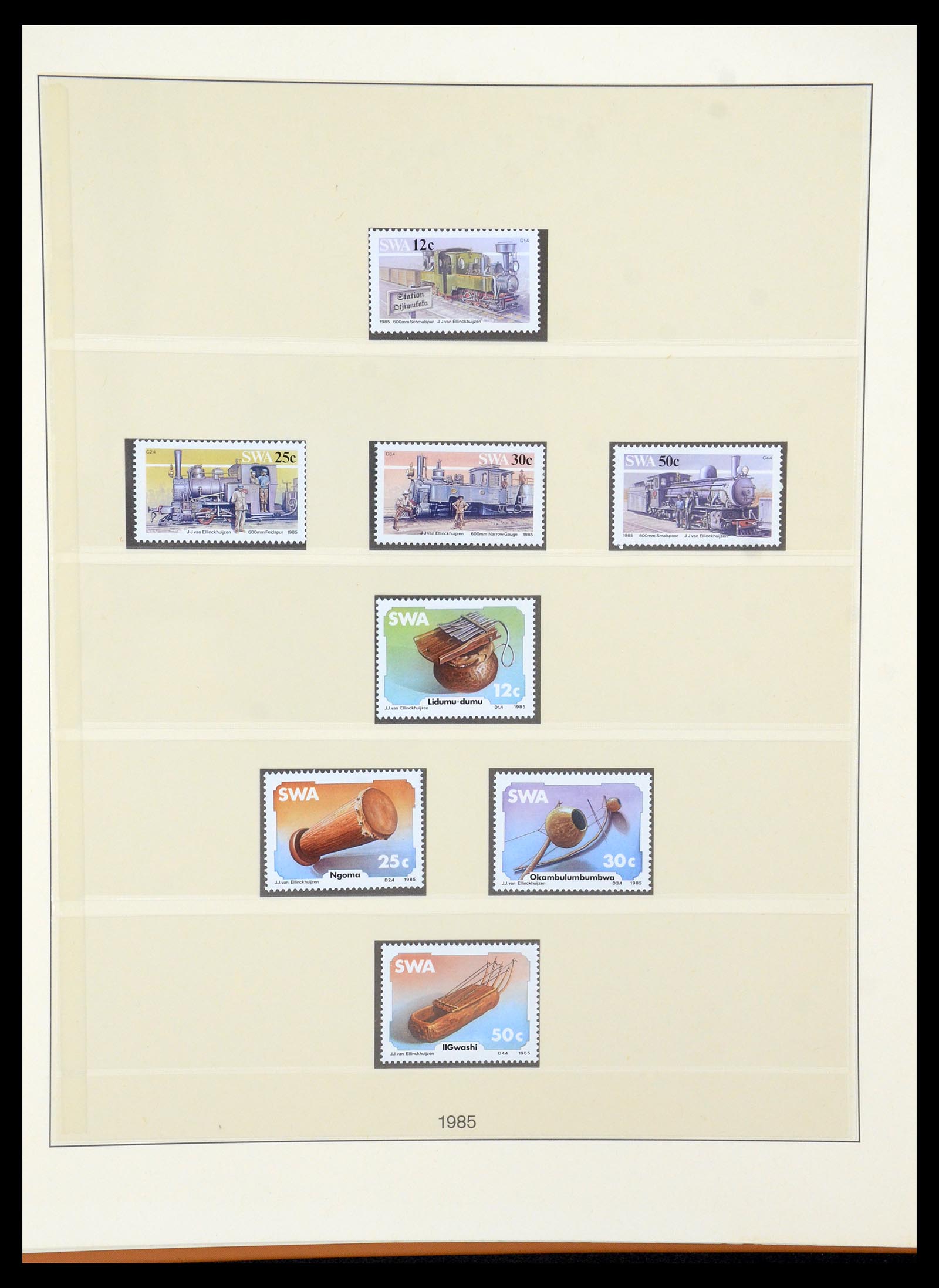 35791 031 - Postzegelverzameling 35791 SWA/Namibië 1961-2003.