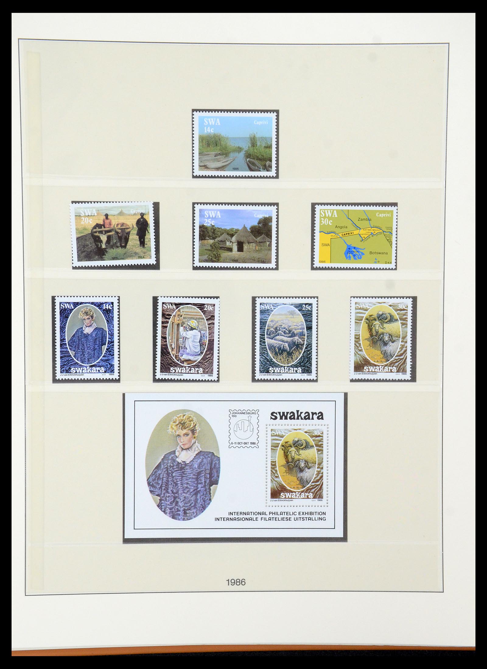 35791 032 - Postzegelverzameling 35791 SWA/Namibië 1961-2003.