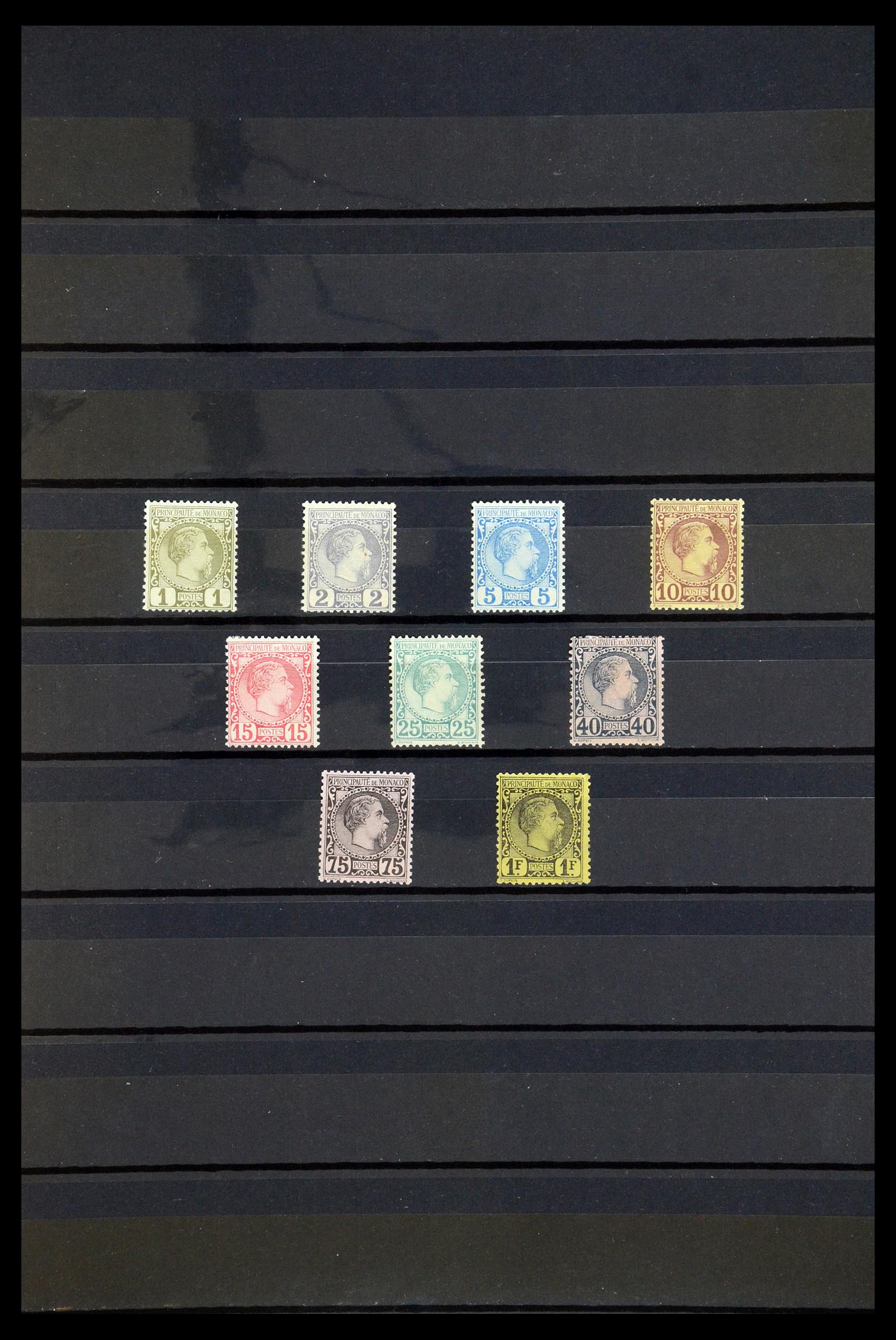 35792 001 - Postzegelverzameling 35792 Monaco 1885.