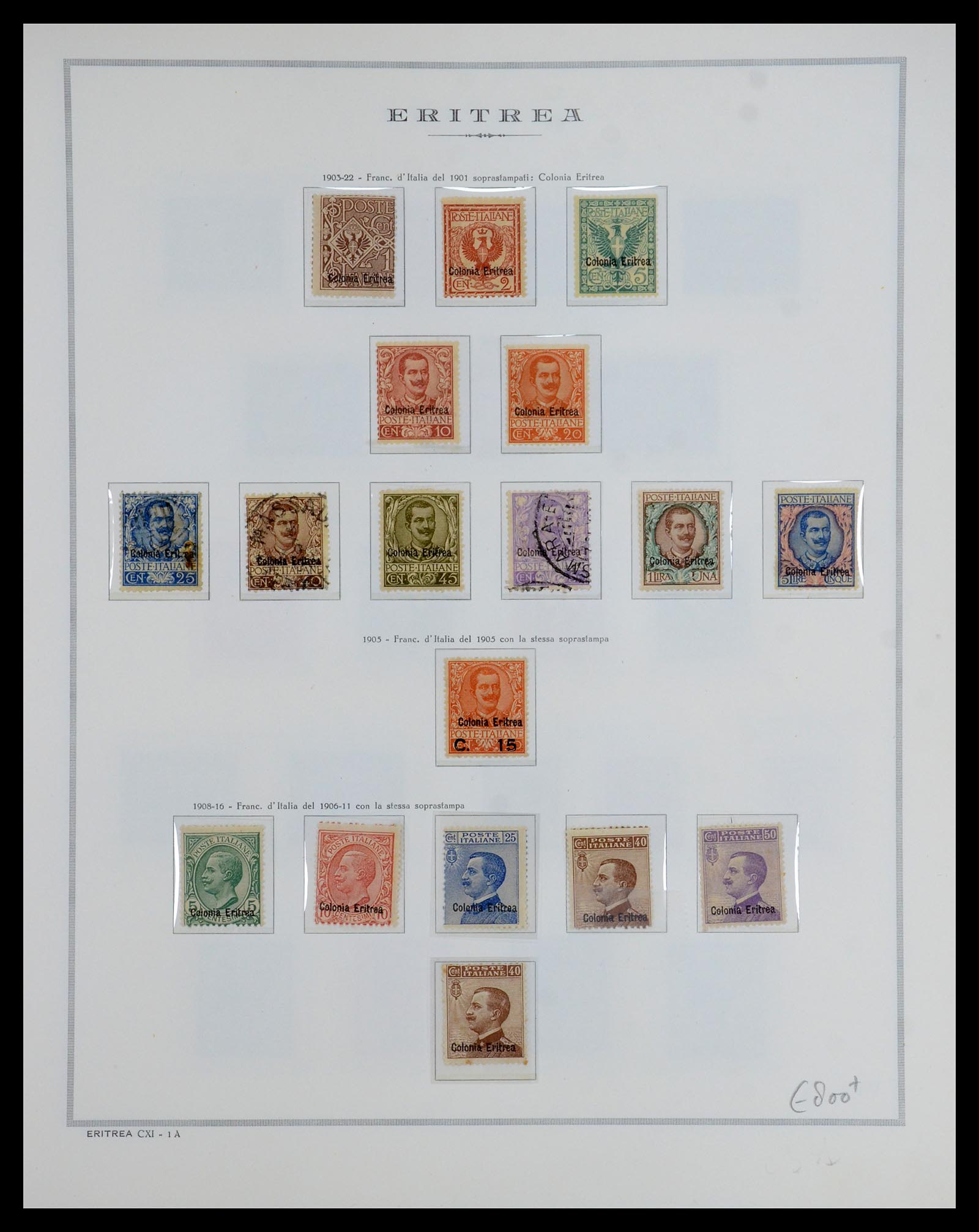 35794 002 - Stamp Collection 35794 Eritrea 1893-1951.