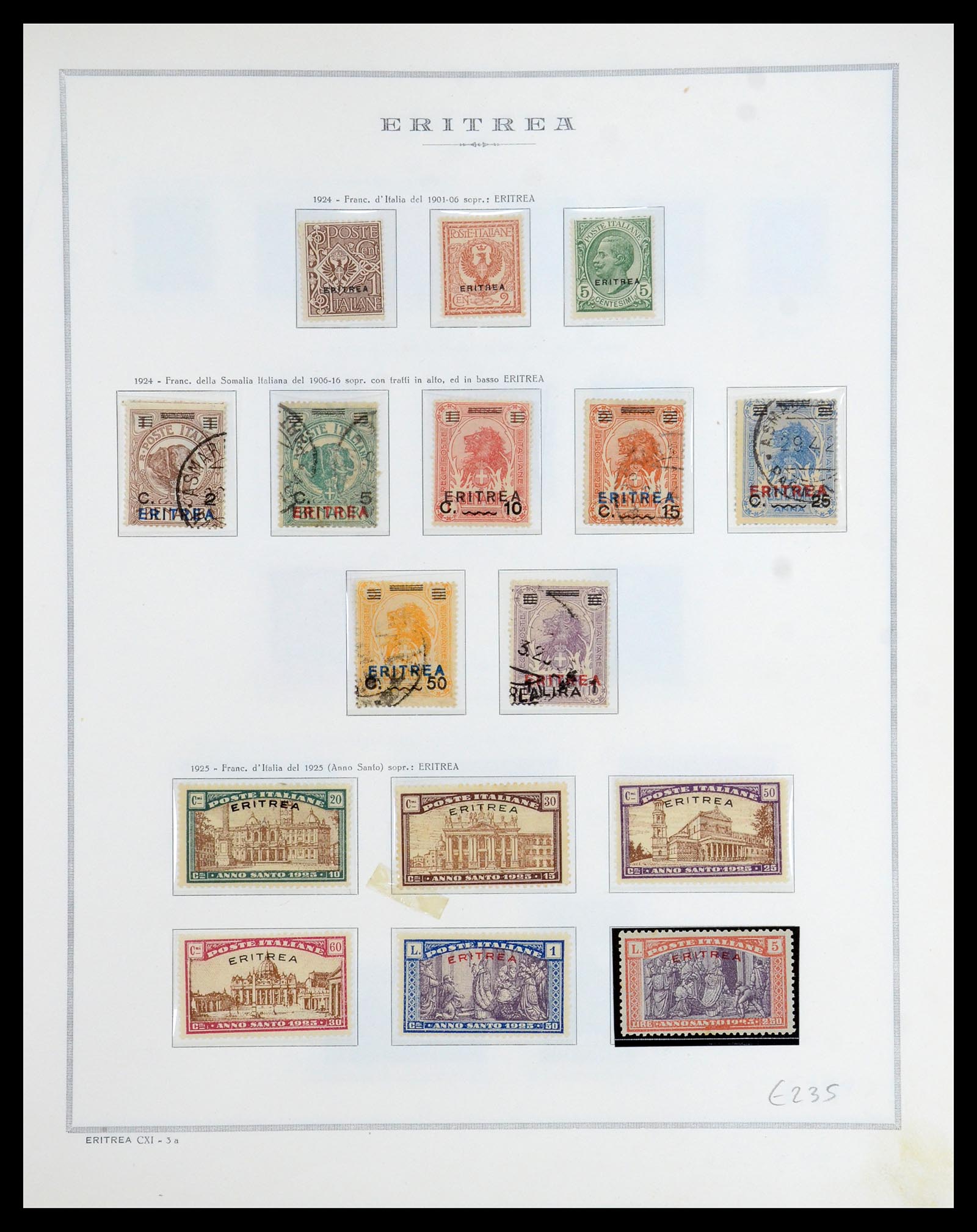 35794 006 - Stamp Collection 35794 Eritrea 1893-1951.