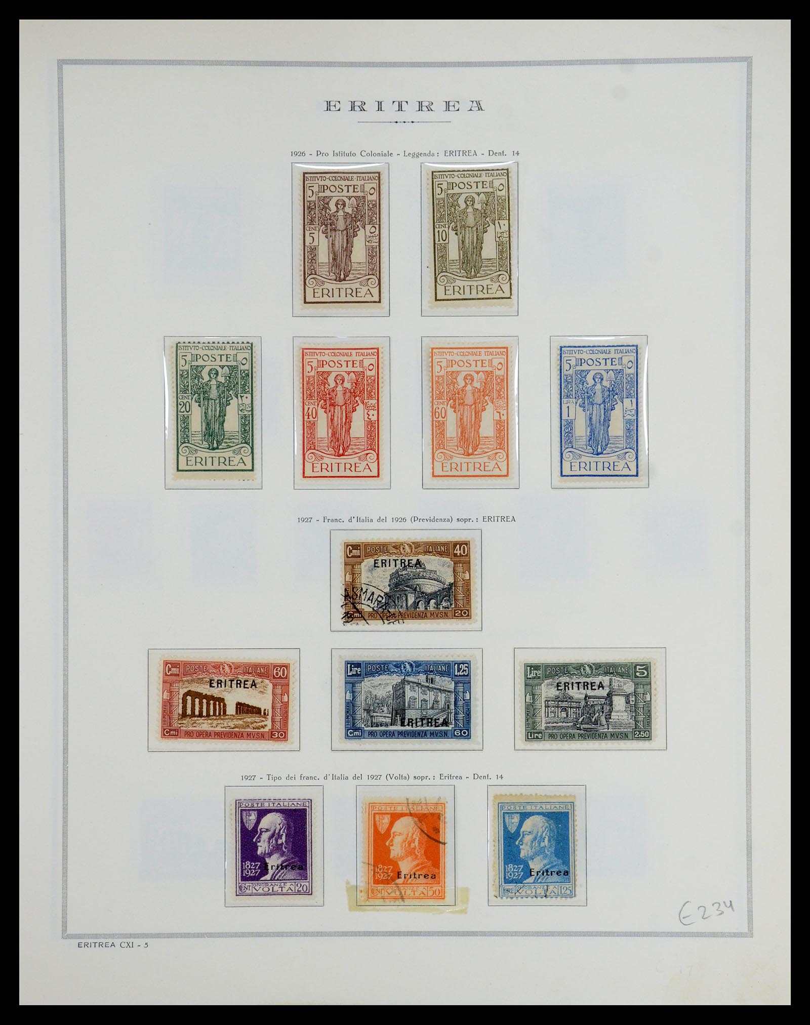 35794 008 - Stamp Collection 35794 Eritrea 1893-1951.