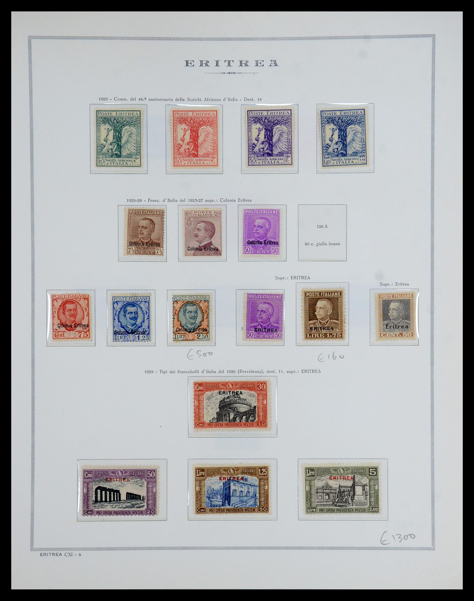 35794 009 - Stamp Collection 35794 Eritrea 1893-1951.