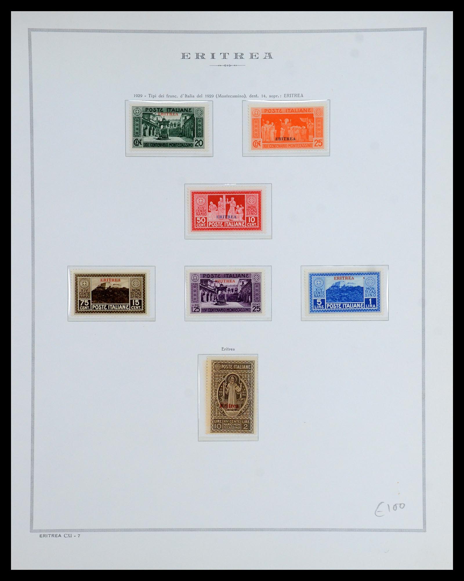 35794 010 - Stamp Collection 35794 Eritrea 1893-1951.
