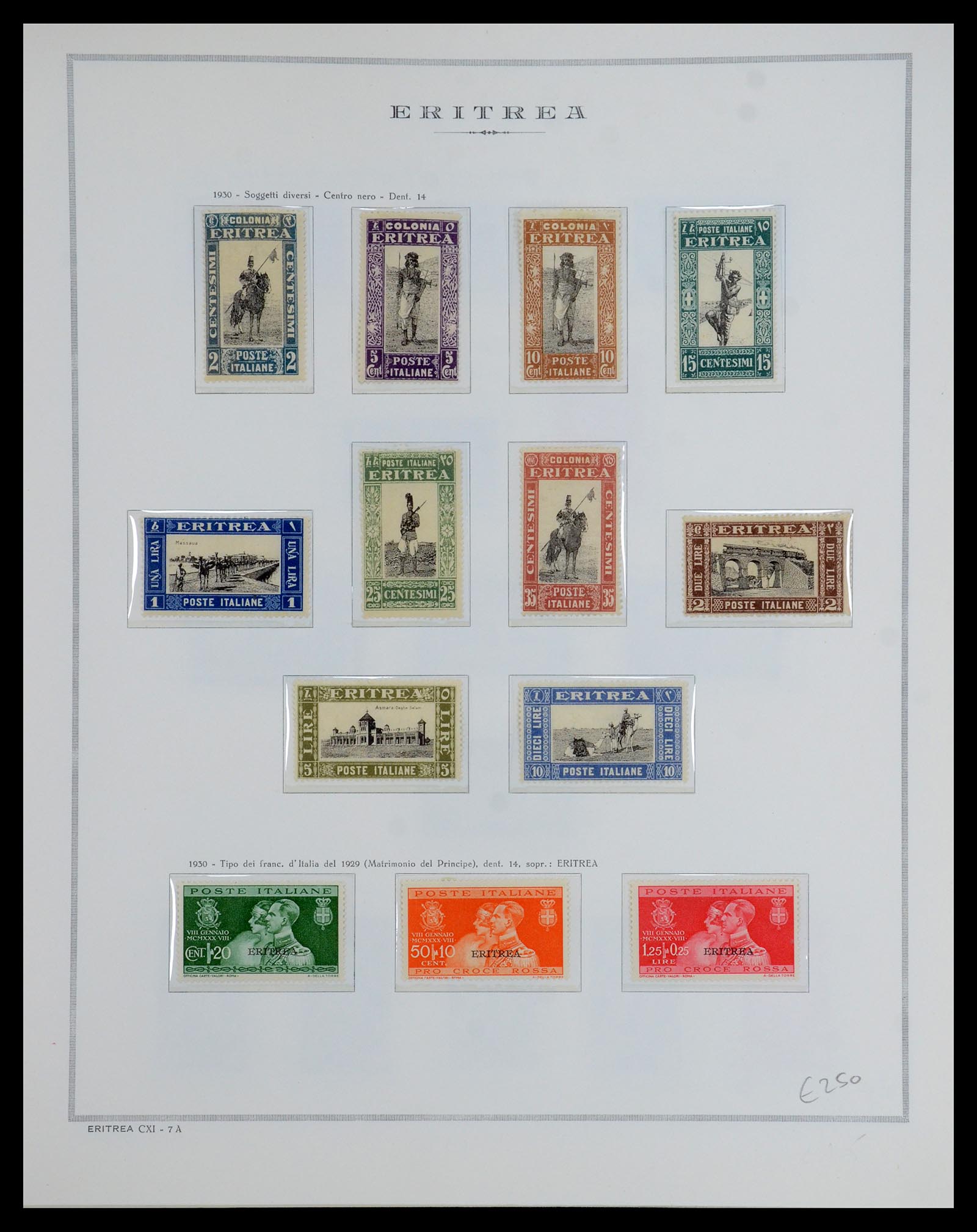35794 011 - Stamp Collection 35794 Eritrea 1893-1951.