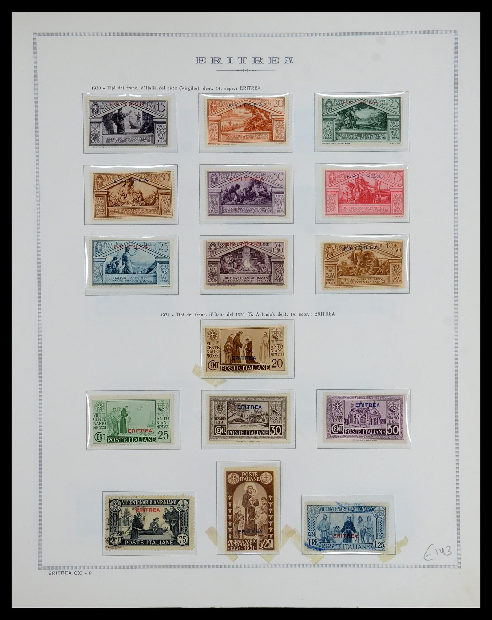35794 013 - Stamp Collection 35794 Eritrea 1893-1951.