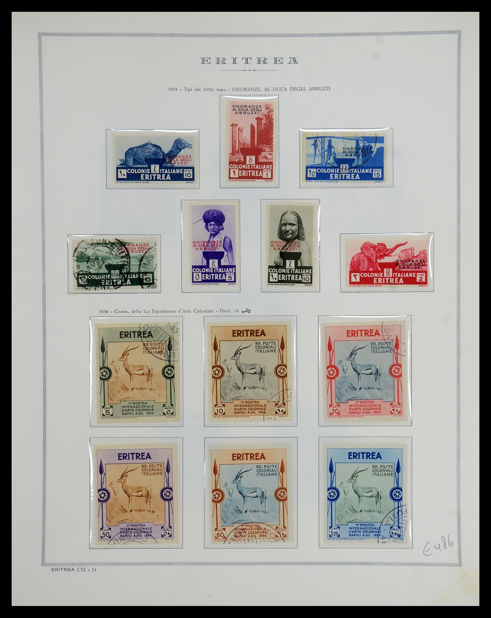 35794 015 - Stamp Collection 35794 Eritrea 1893-1951.