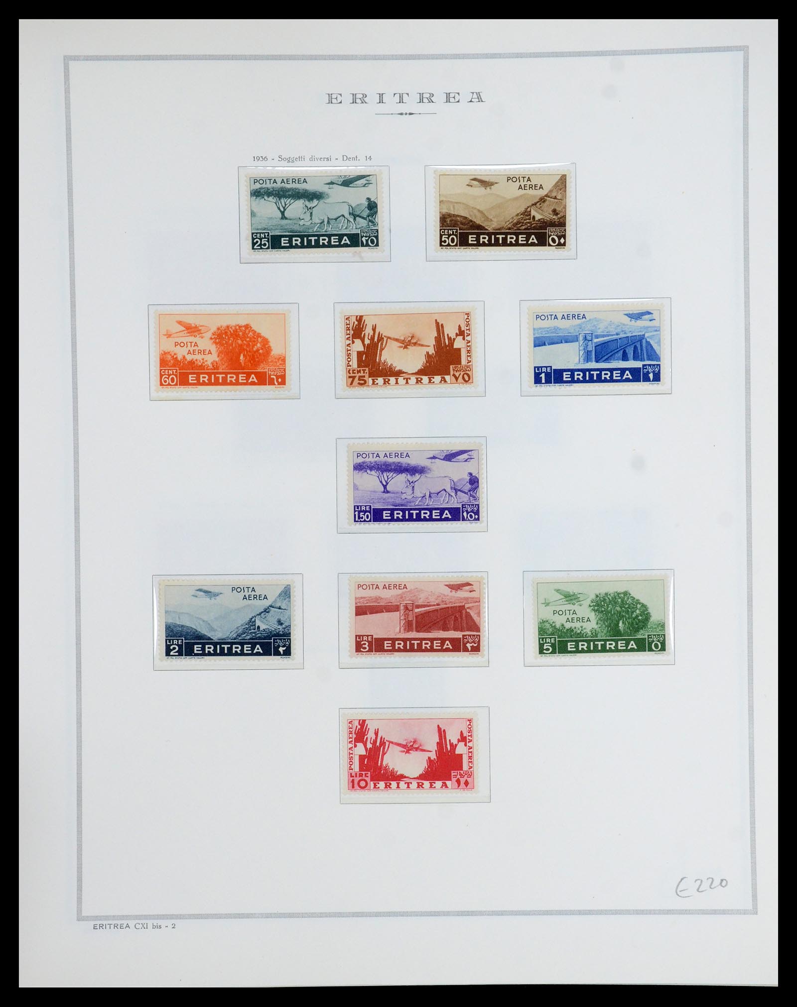 35794 018 - Stamp Collection 35794 Eritrea 1893-1951.