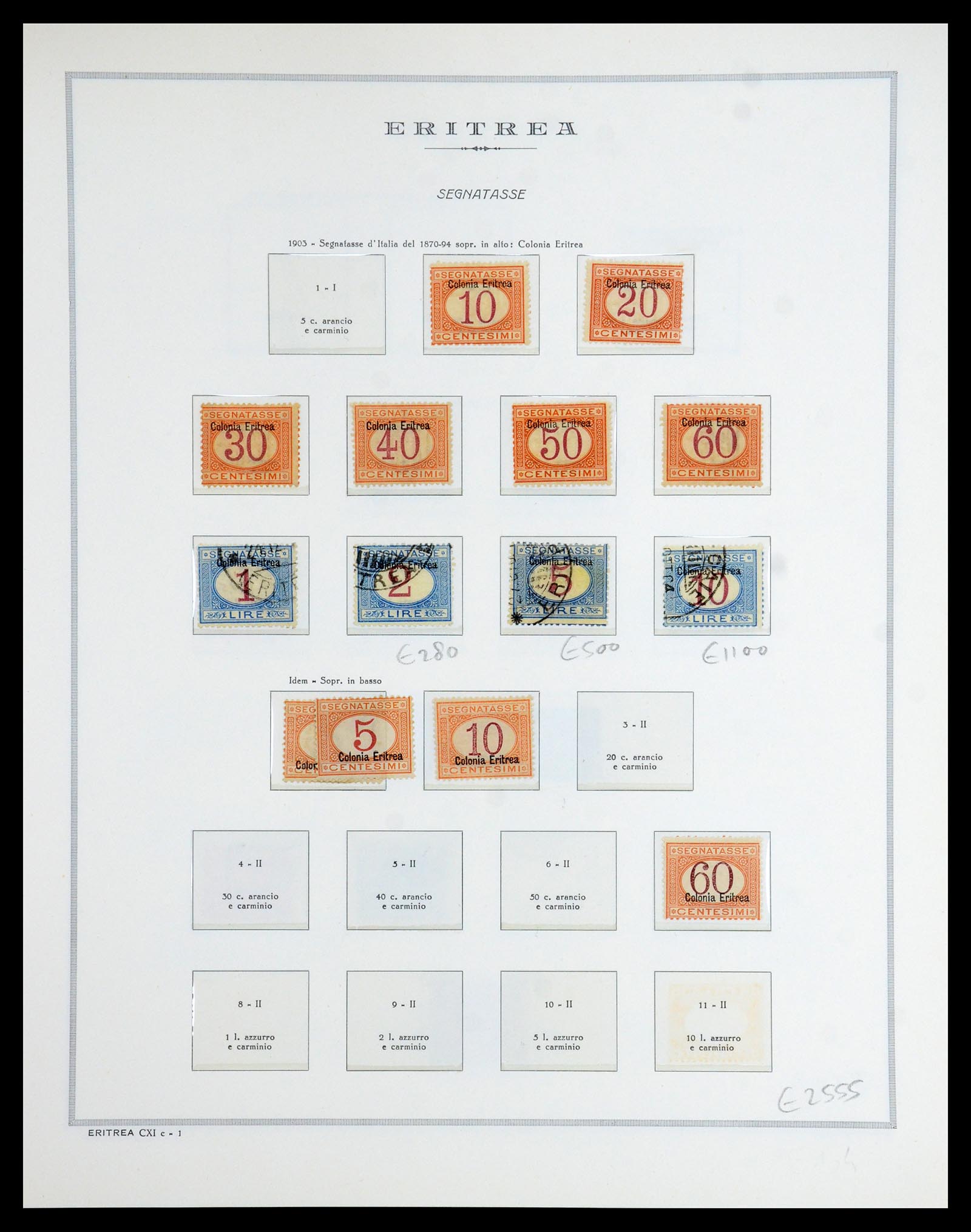 35794 021 - Stamp Collection 35794 Eritrea 1893-1951.