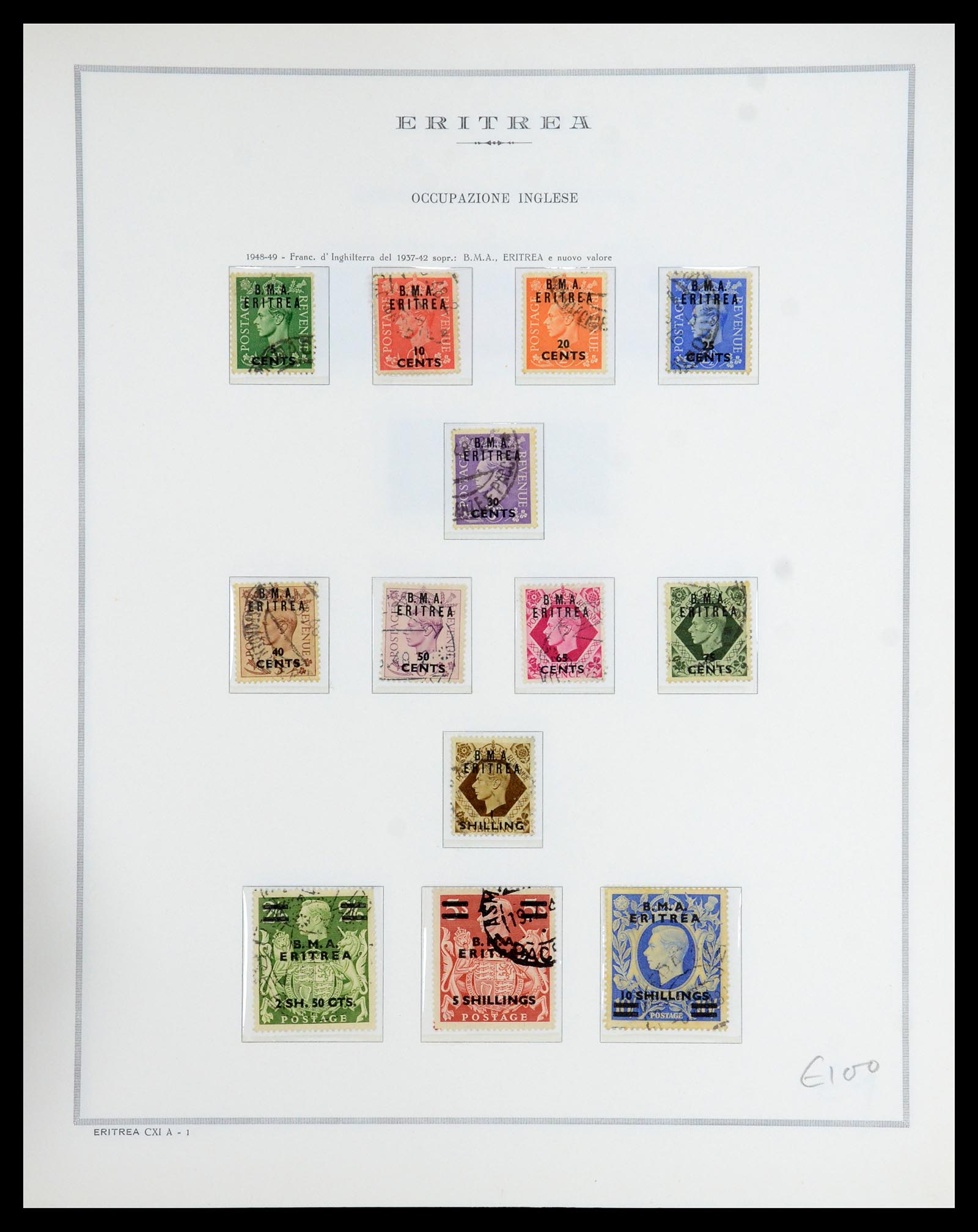 35794 026 - Stamp Collection 35794 Eritrea 1893-1951.