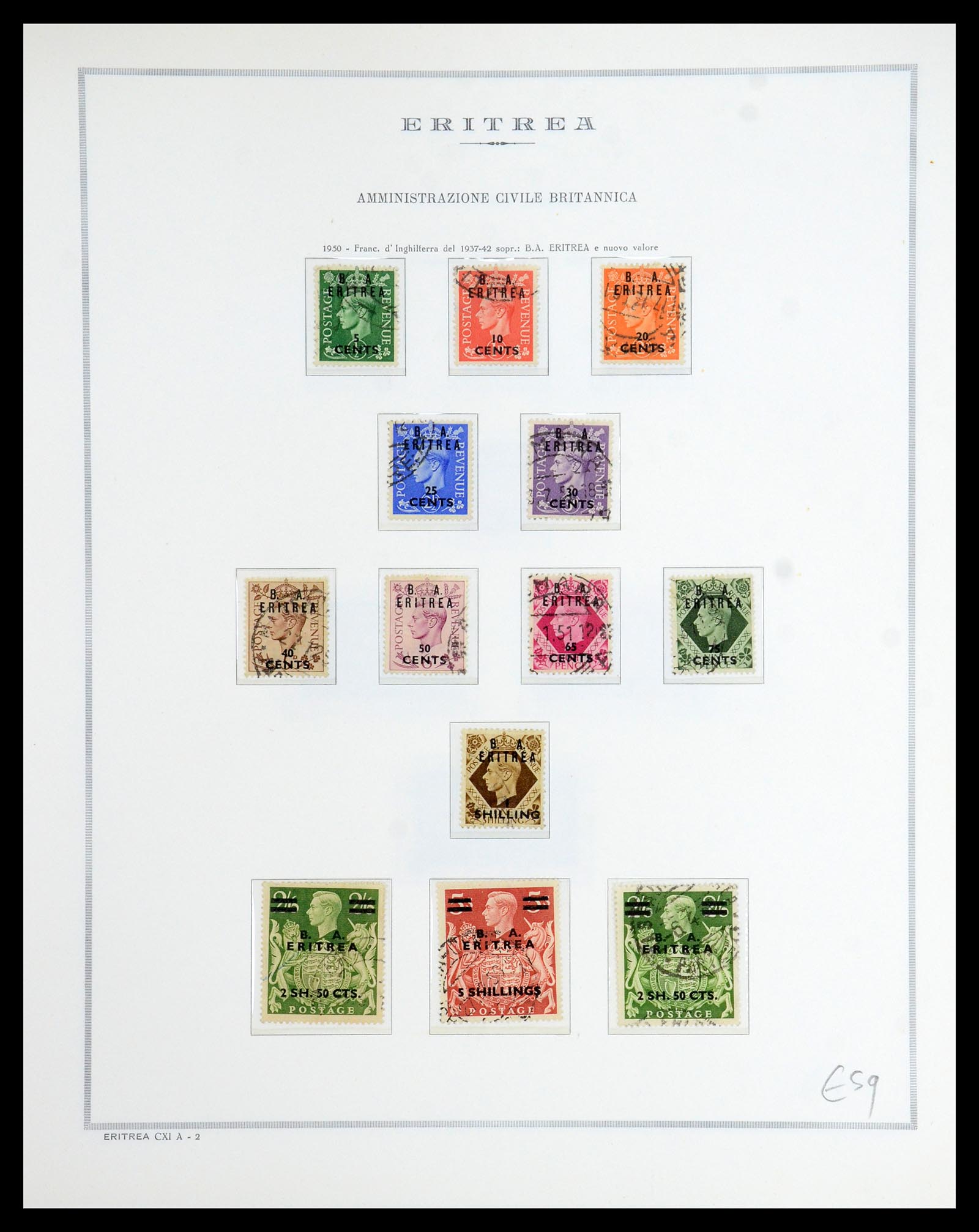 35794 027 - Stamp Collection 35794 Eritrea 1893-1951.