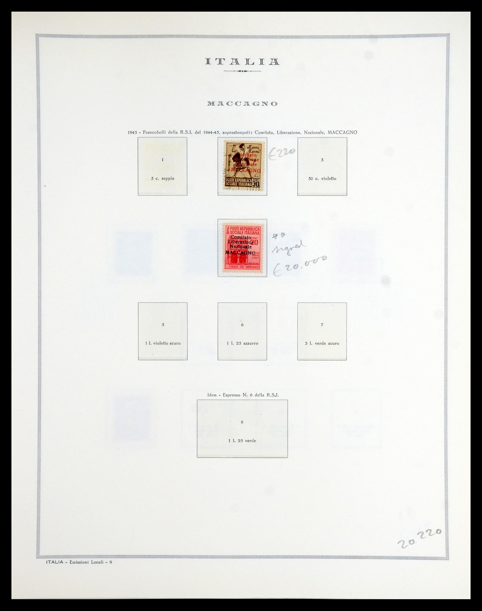 35795 012 - Stamp Collection 35795 Italy local issues 1945.