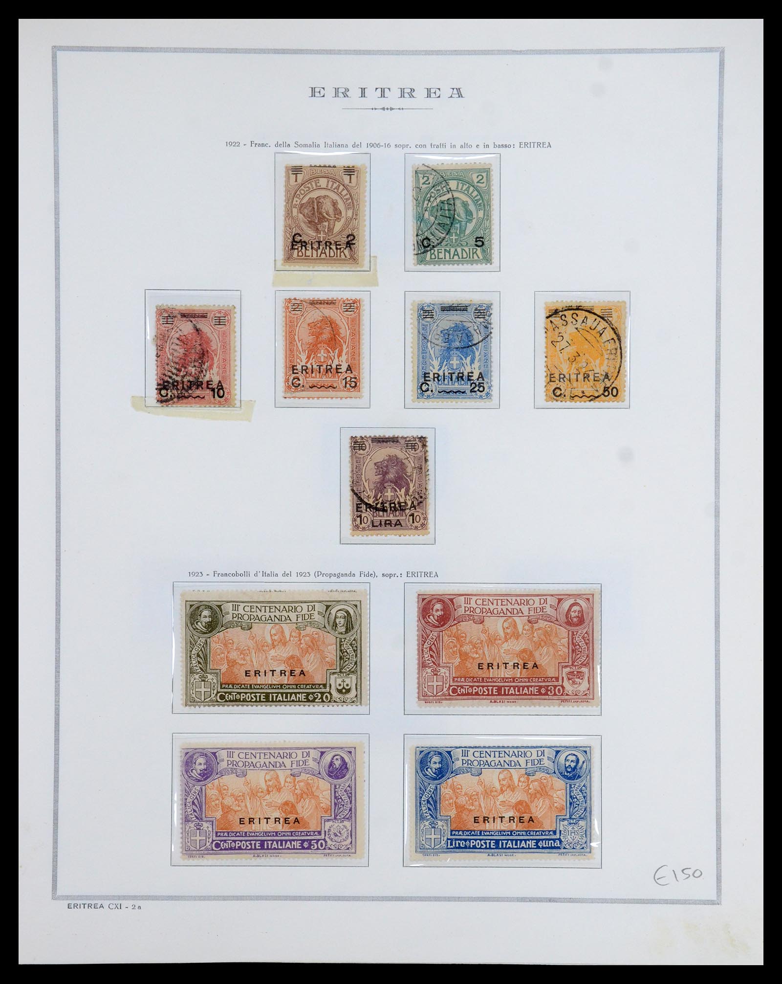 35797 004 - Postzegelverzameling 35797 Eritrea 1893-1951.