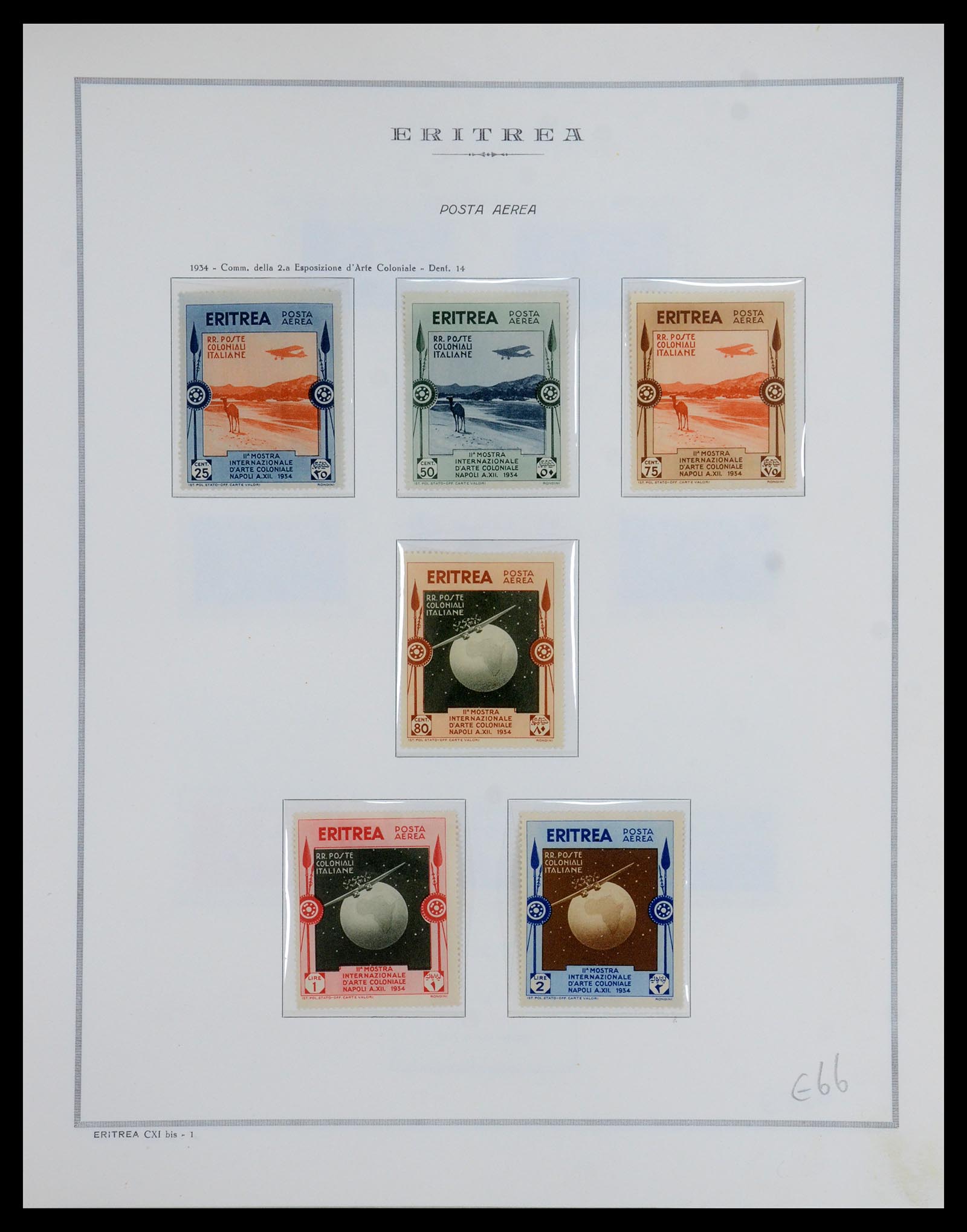 35797 015 - Postzegelverzameling 35797 Eritrea 1893-1951.