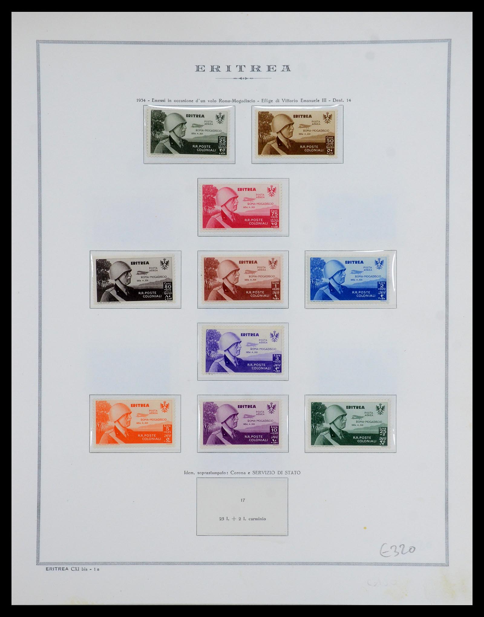 35797 016 - Postzegelverzameling 35797 Eritrea 1893-1951.