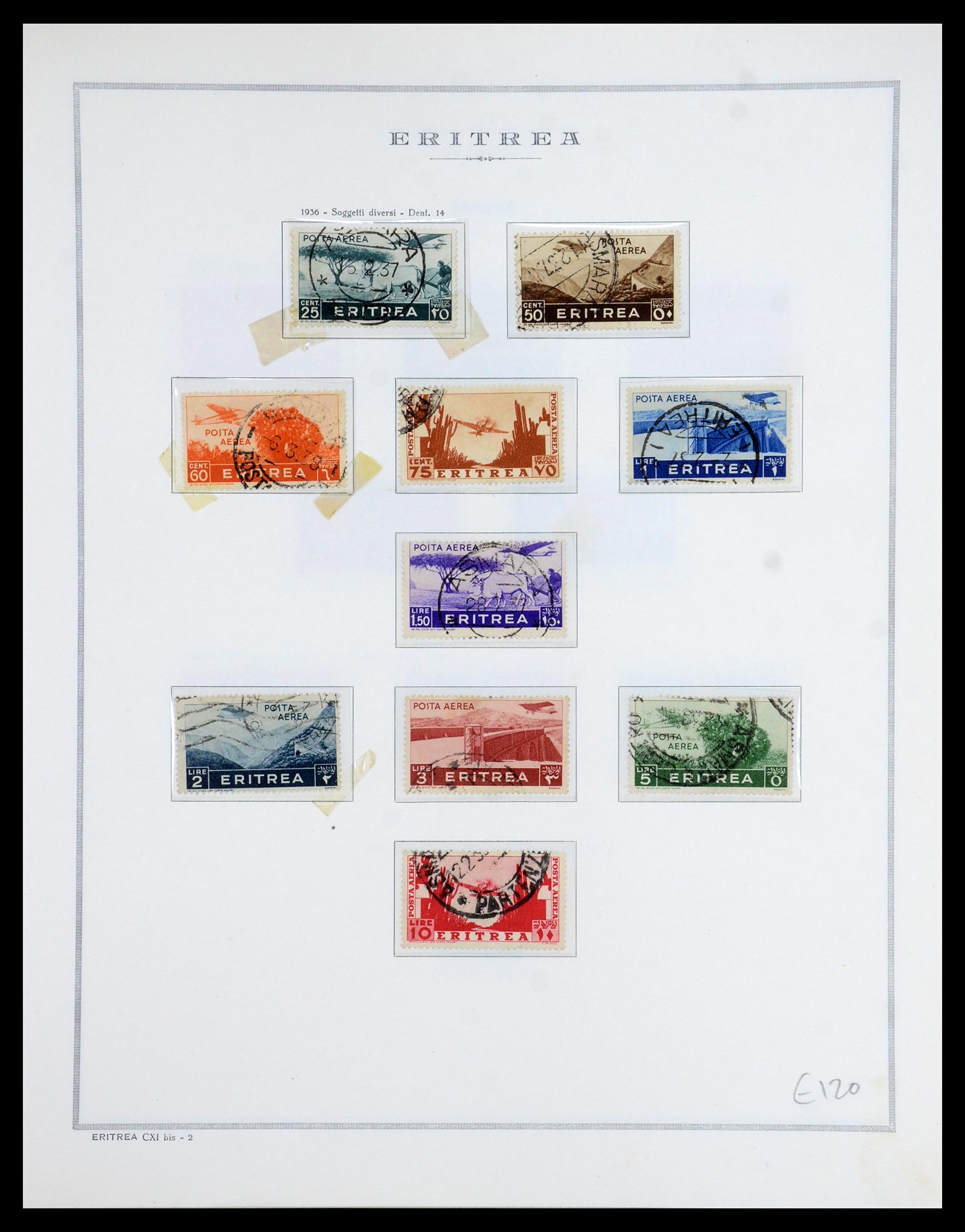 35797 017 - Postzegelverzameling 35797 Eritrea 1893-1951.