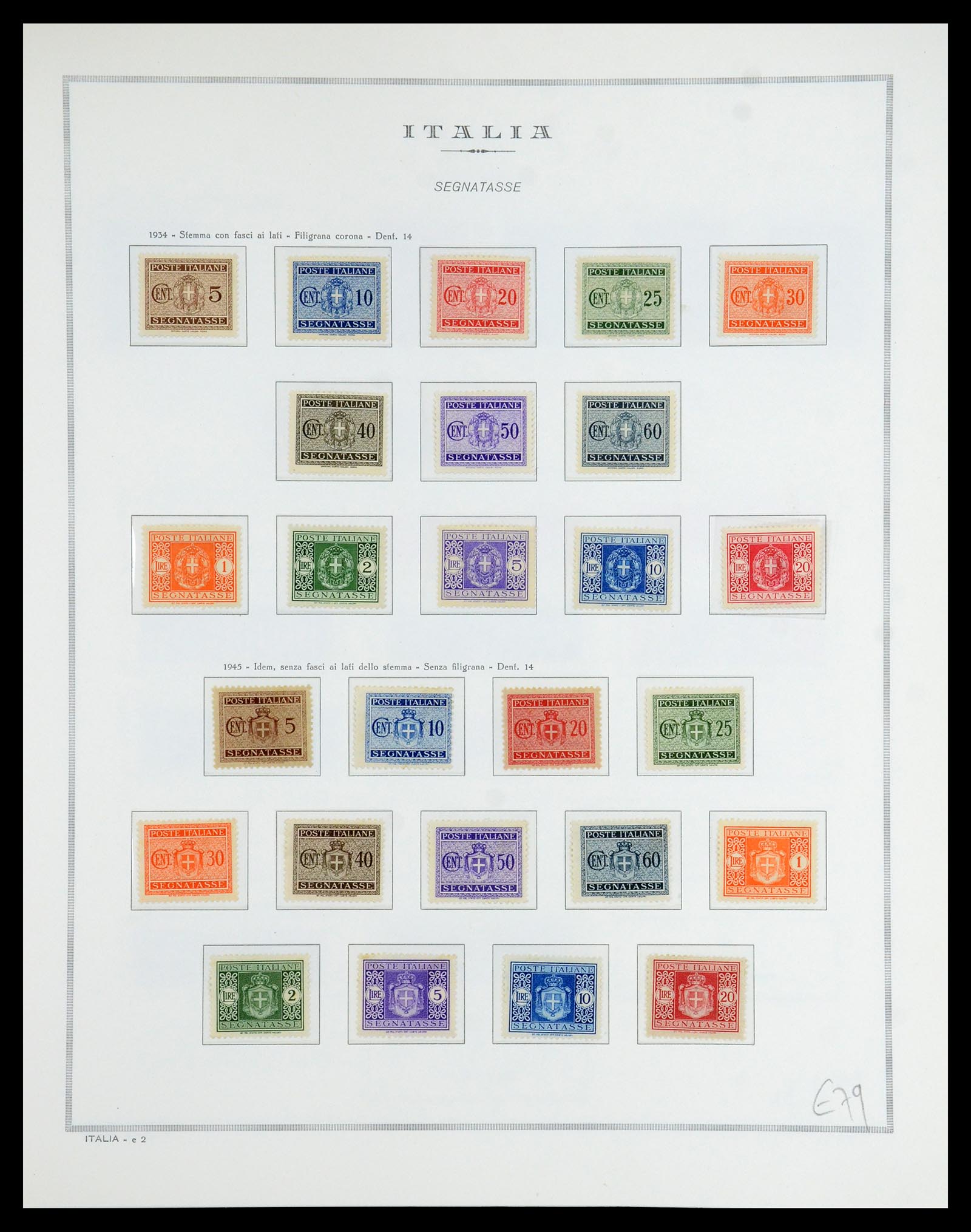 35799 008 - Postzegelverzameling 35799 Italië back of the book 1863-1945.