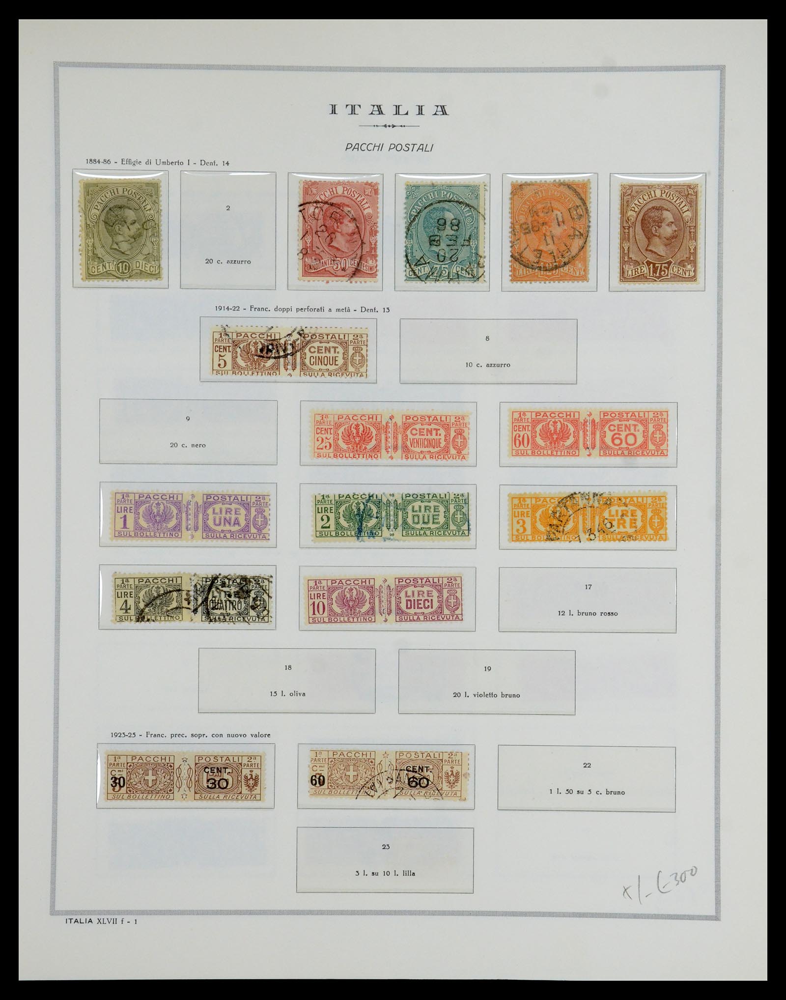 35799 009 - Postzegelverzameling 35799 Italië back of the book 1863-1945.