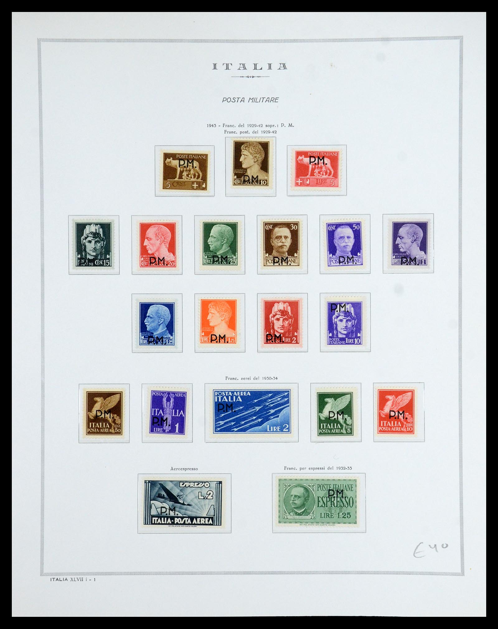 35799 020 - Postzegelverzameling 35799 Italië back of the book 1863-1945.