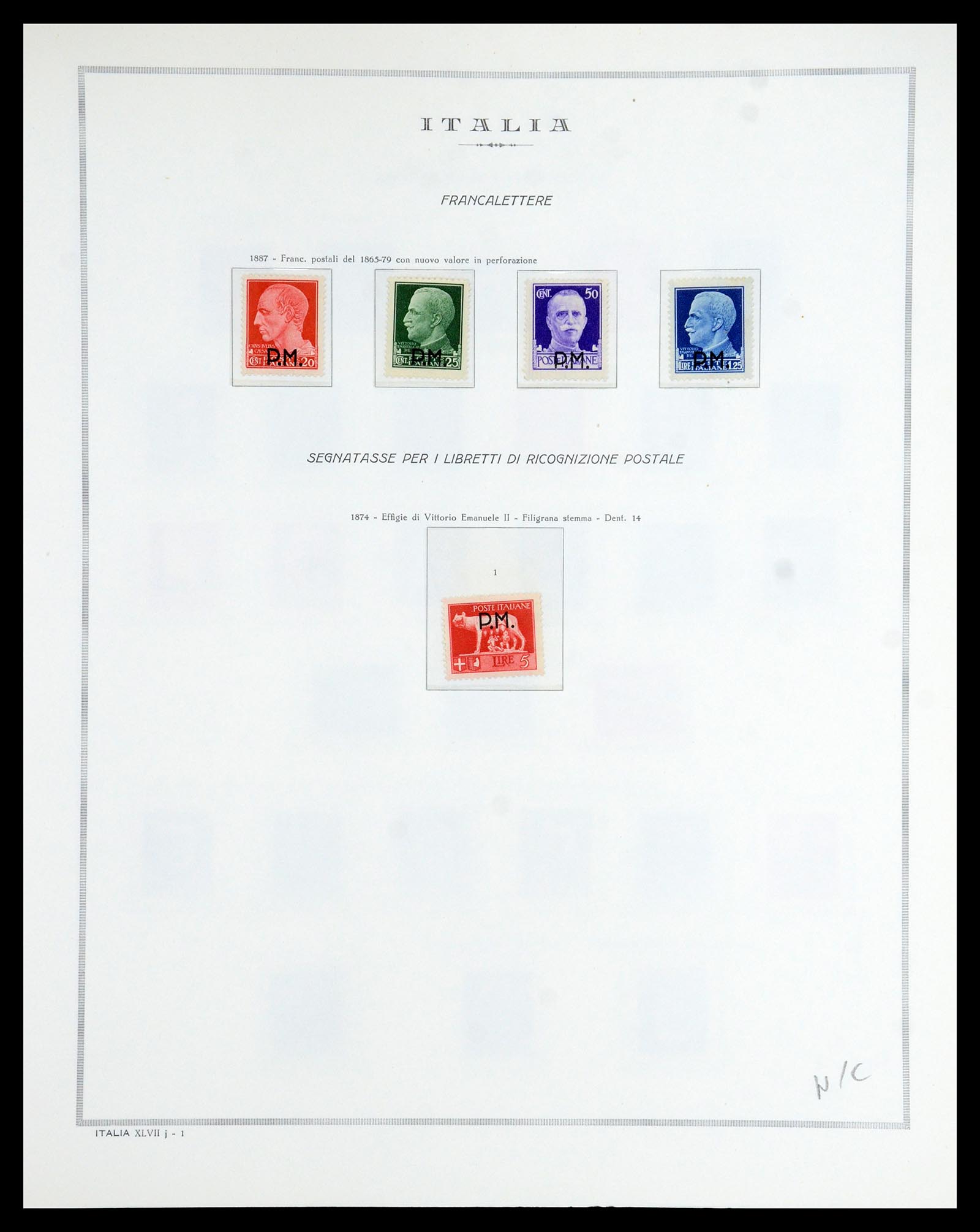 35799 021 - Postzegelverzameling 35799 Italië back of the book 1863-1945.