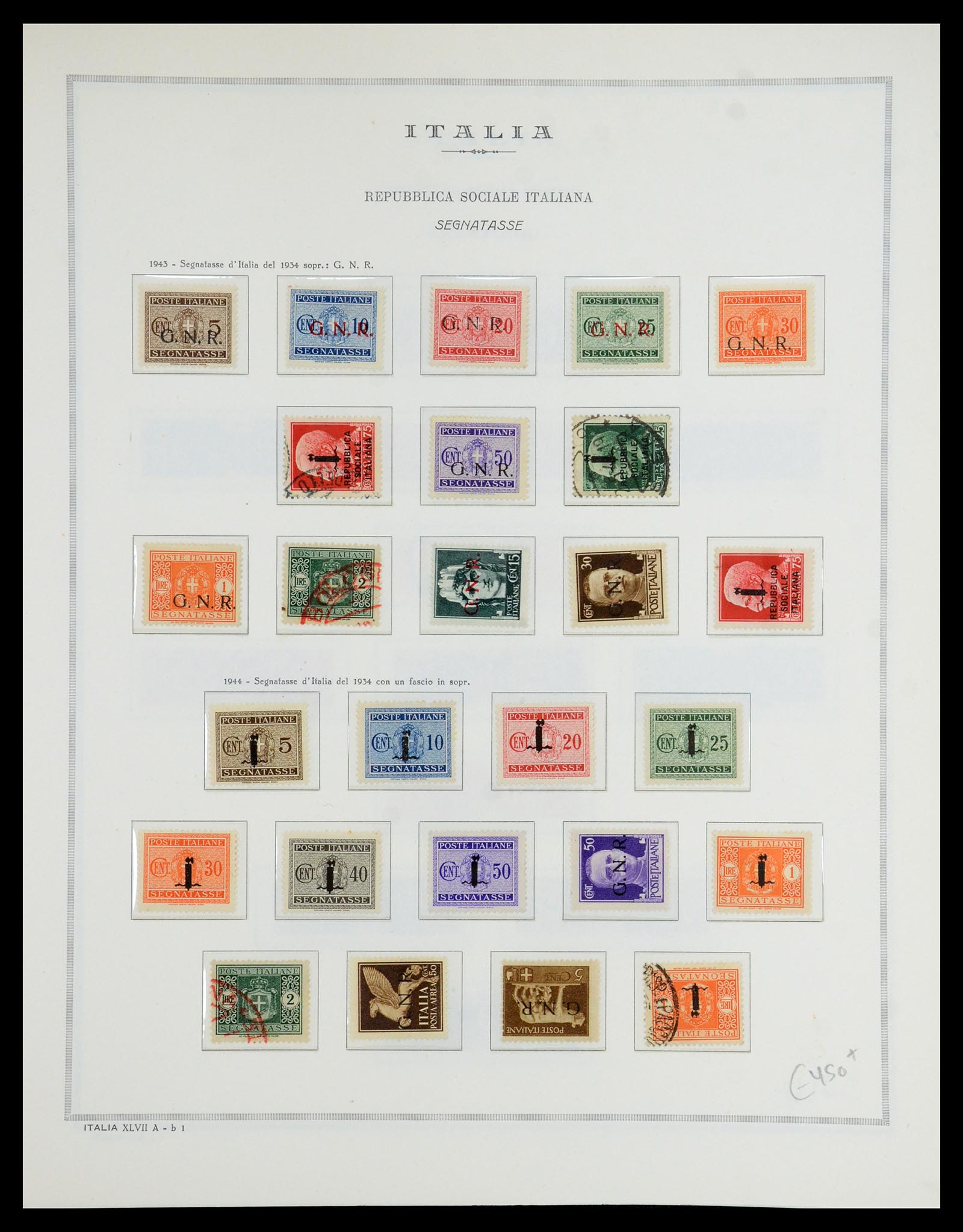 35799 026 - Postzegelverzameling 35799 Italië back of the book 1863-1945.