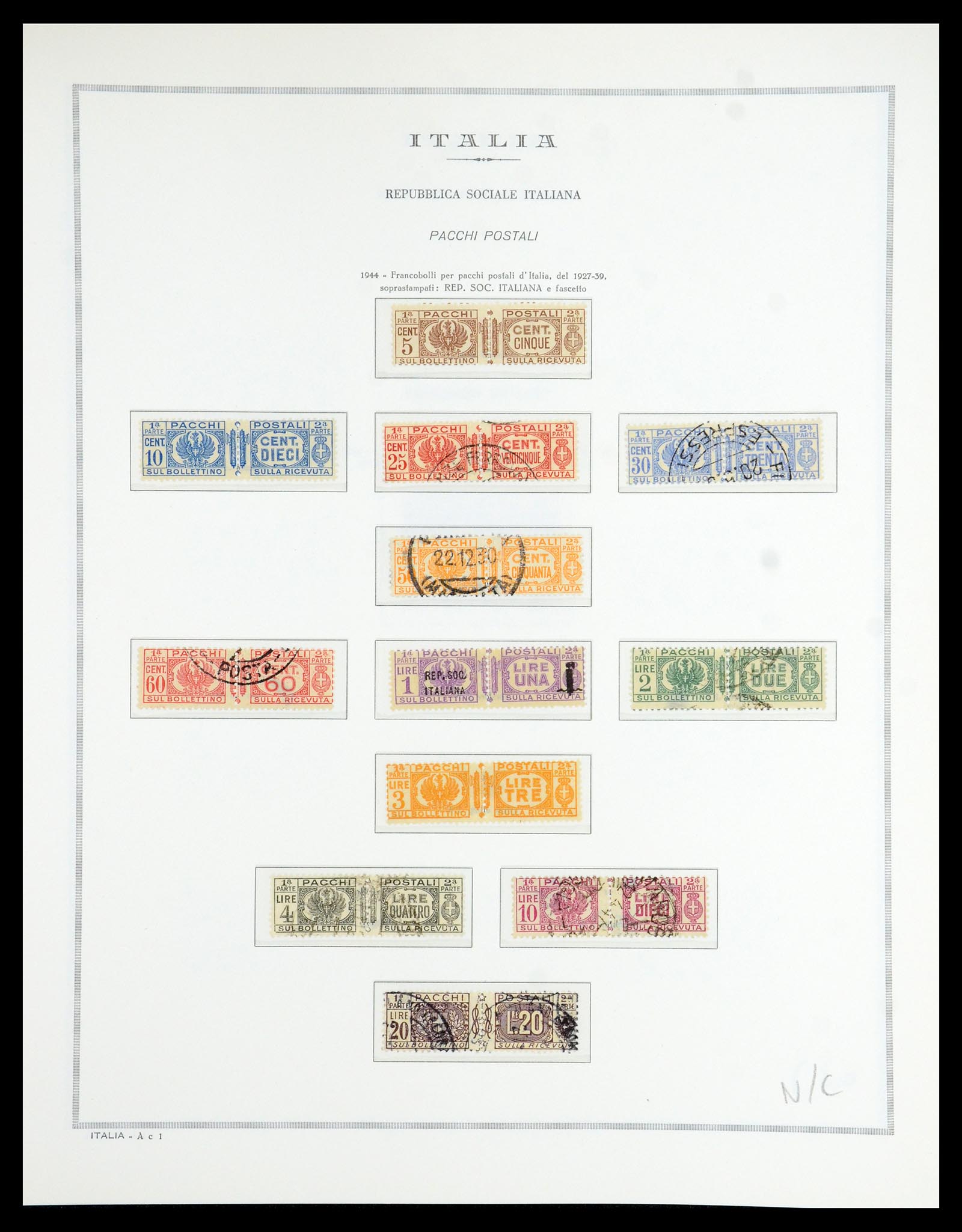 35799 027 - Postzegelverzameling 35799 Italië back of the book 1863-1945.
