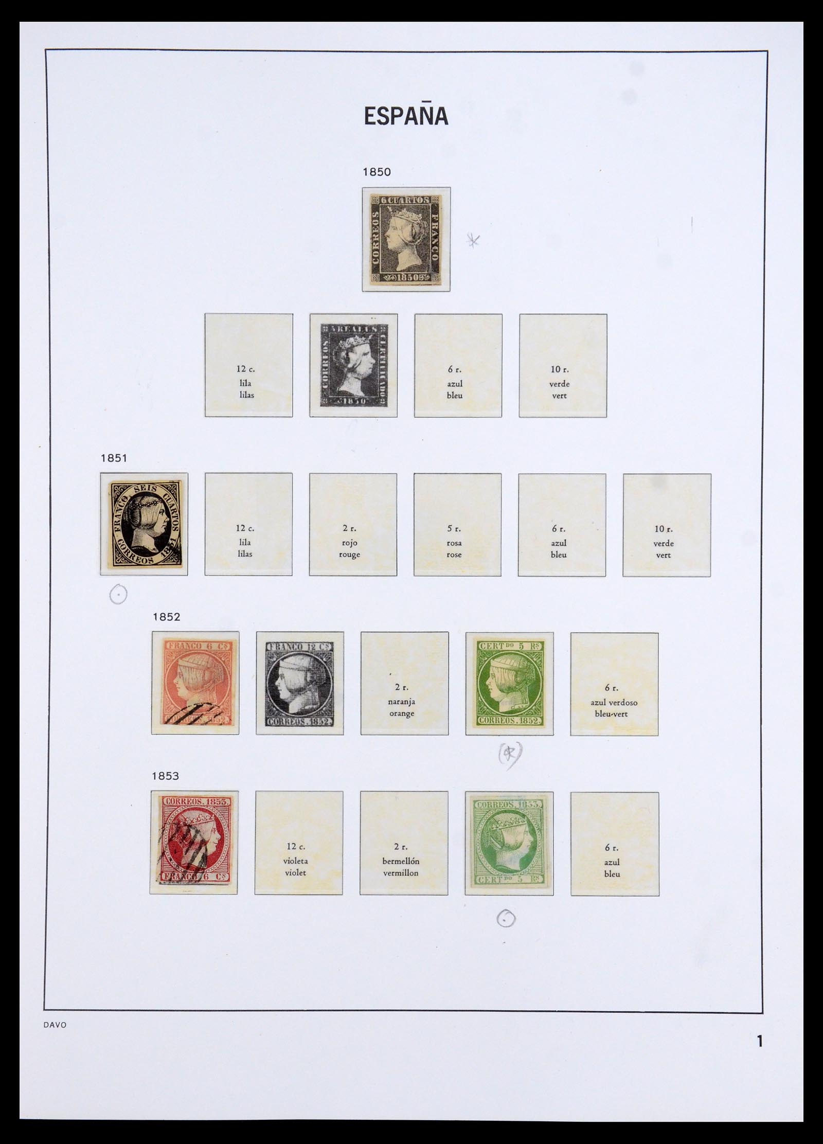 35800 004 - Postzegelverzameling 35800 Spanje topverzameling 1850-1992.