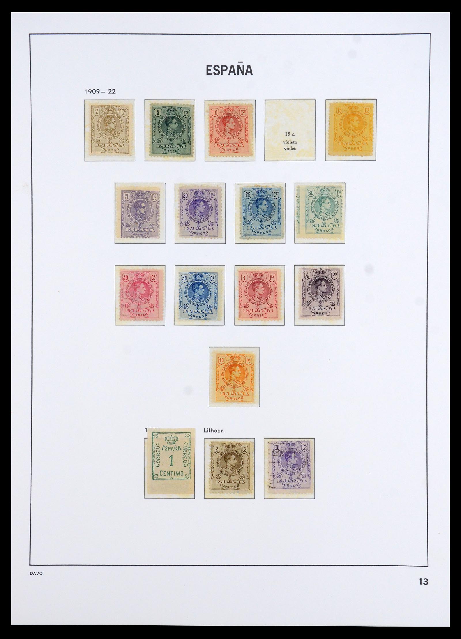 35800 016 - Stamp Collection 35800 Spain topcollection 1850-1992.