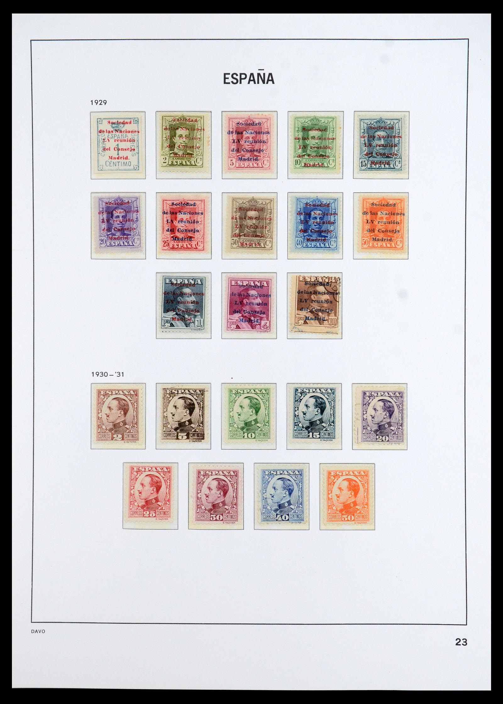 35800 025 - Stamp Collection 35800 Spain topcollection 1850-1992.