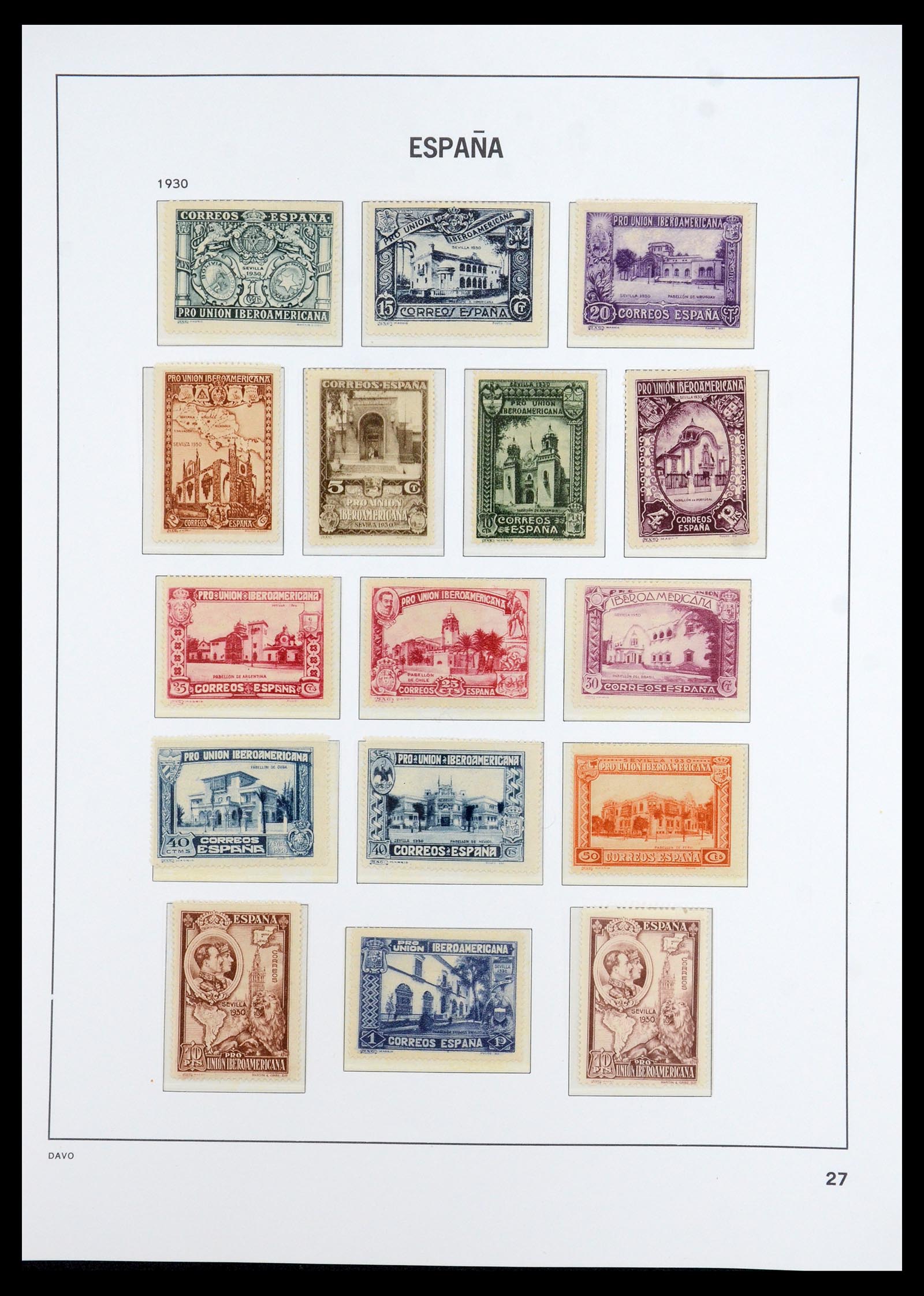 35800 029 - Stamp Collection 35800 Spain topcollection 1850-1992.