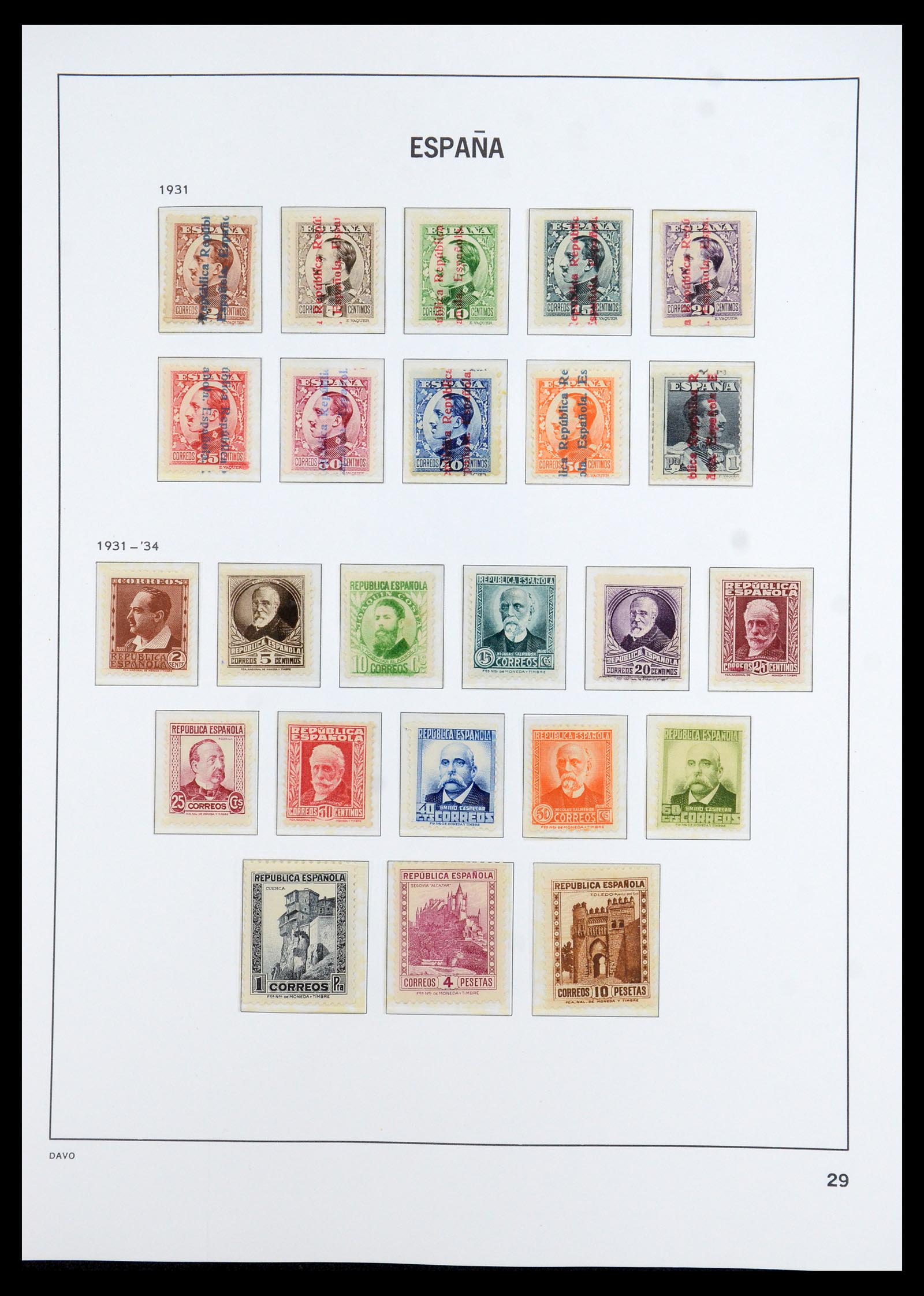 35800 030 - Stamp Collection 35800 Spain topcollection 1850-1992.