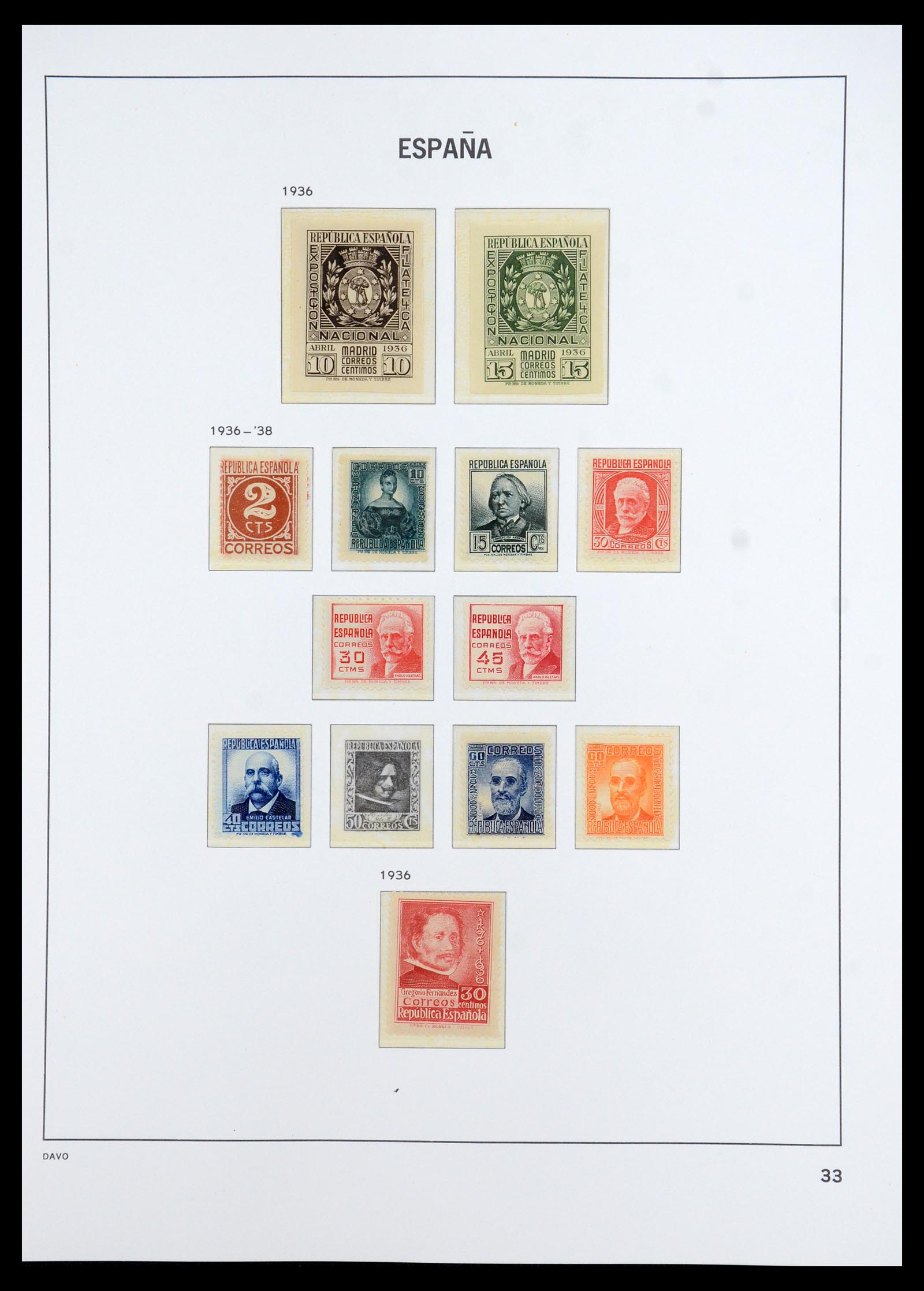 35800 034 - Stamp Collection 35800 Spain topcollection 1850-1992.