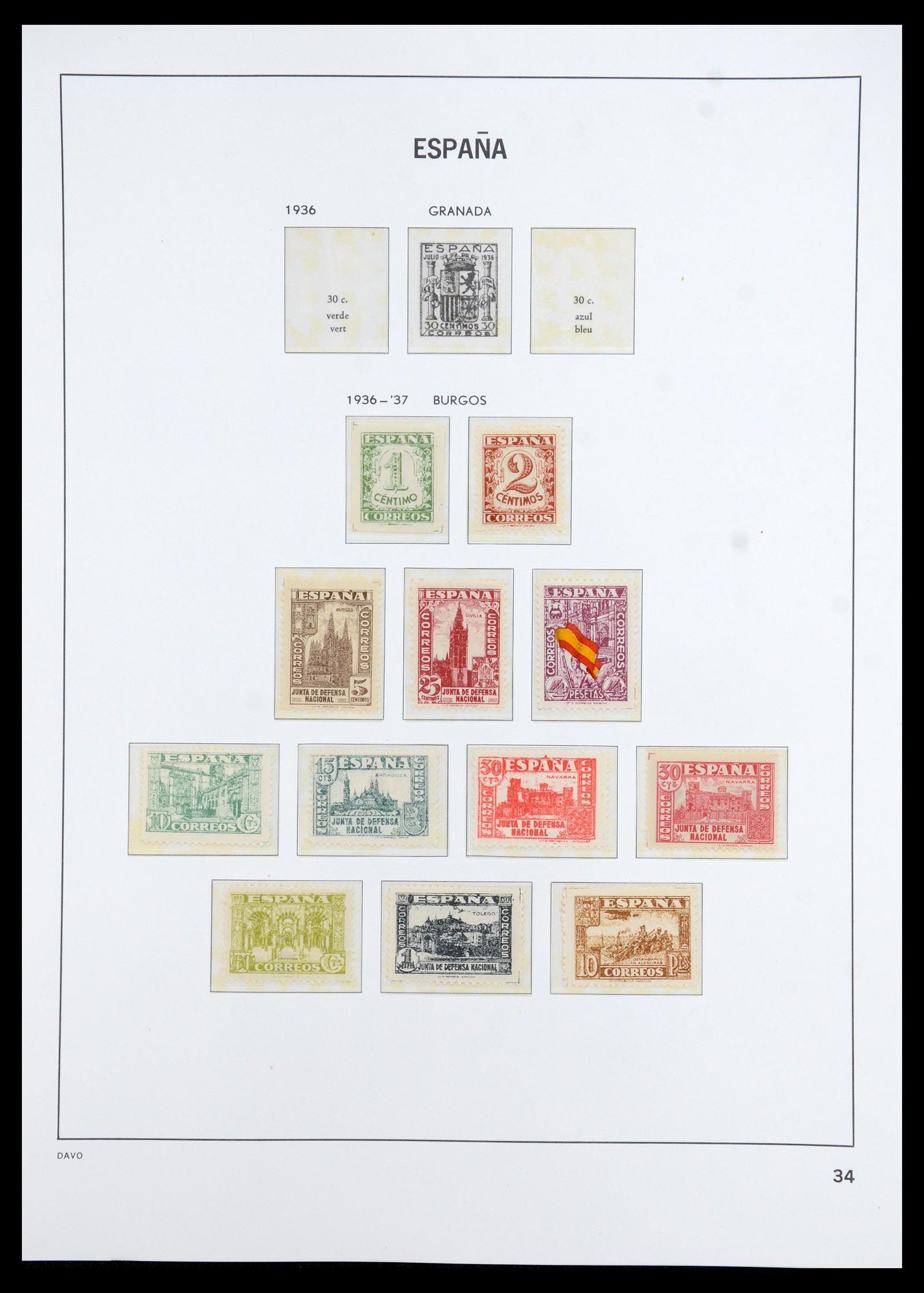 35800 035 - Stamp Collection 35800 Spain topcollection 1850-1992.