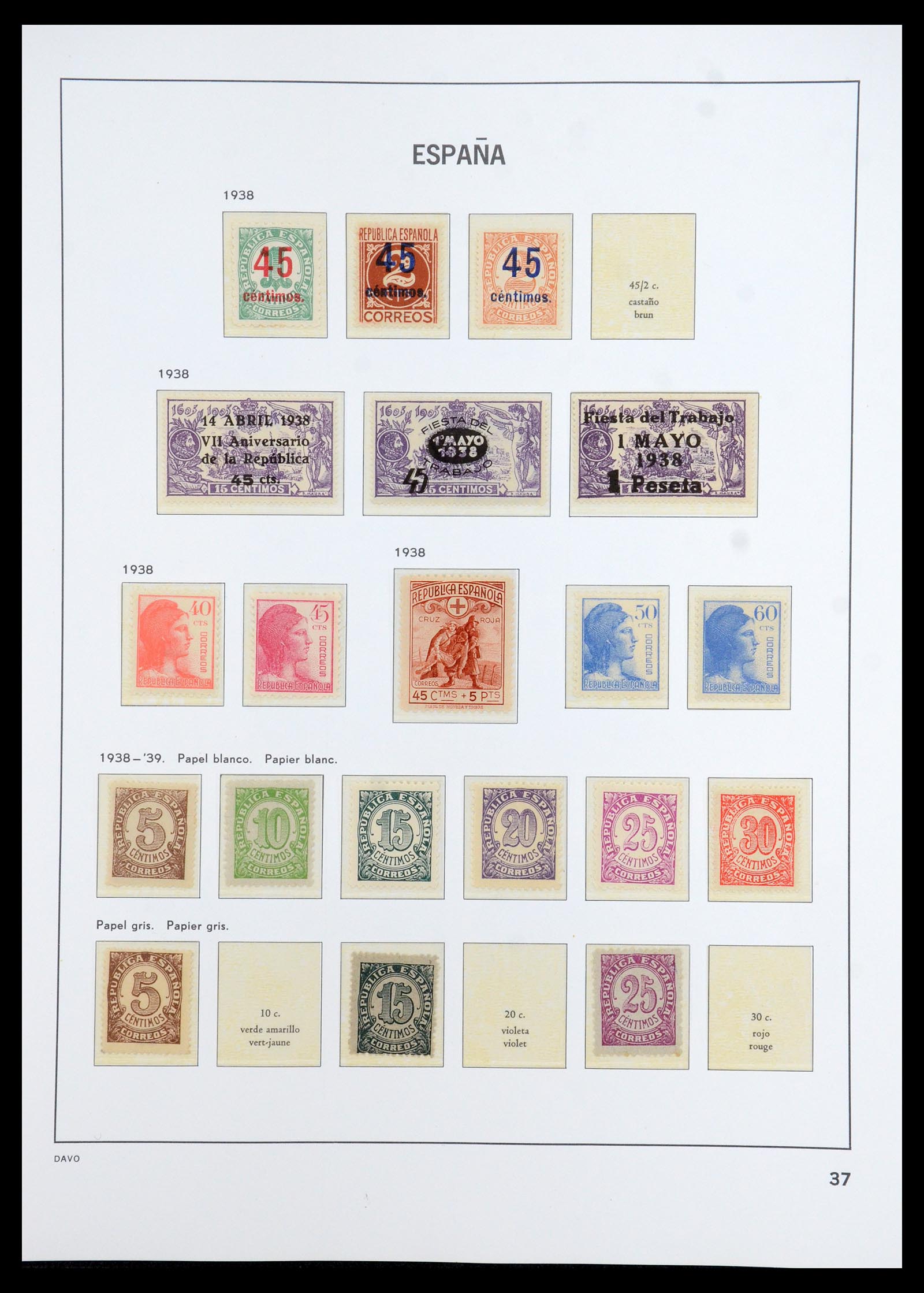 35800 038 - Stamp Collection 35800 Spain topcollection 1850-1992.